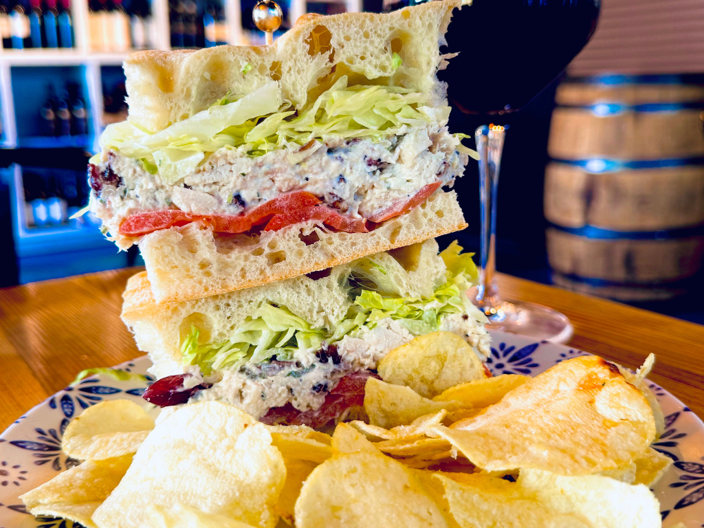 Flurry's Cranberry Pecan Chicken Salad Sandwich.