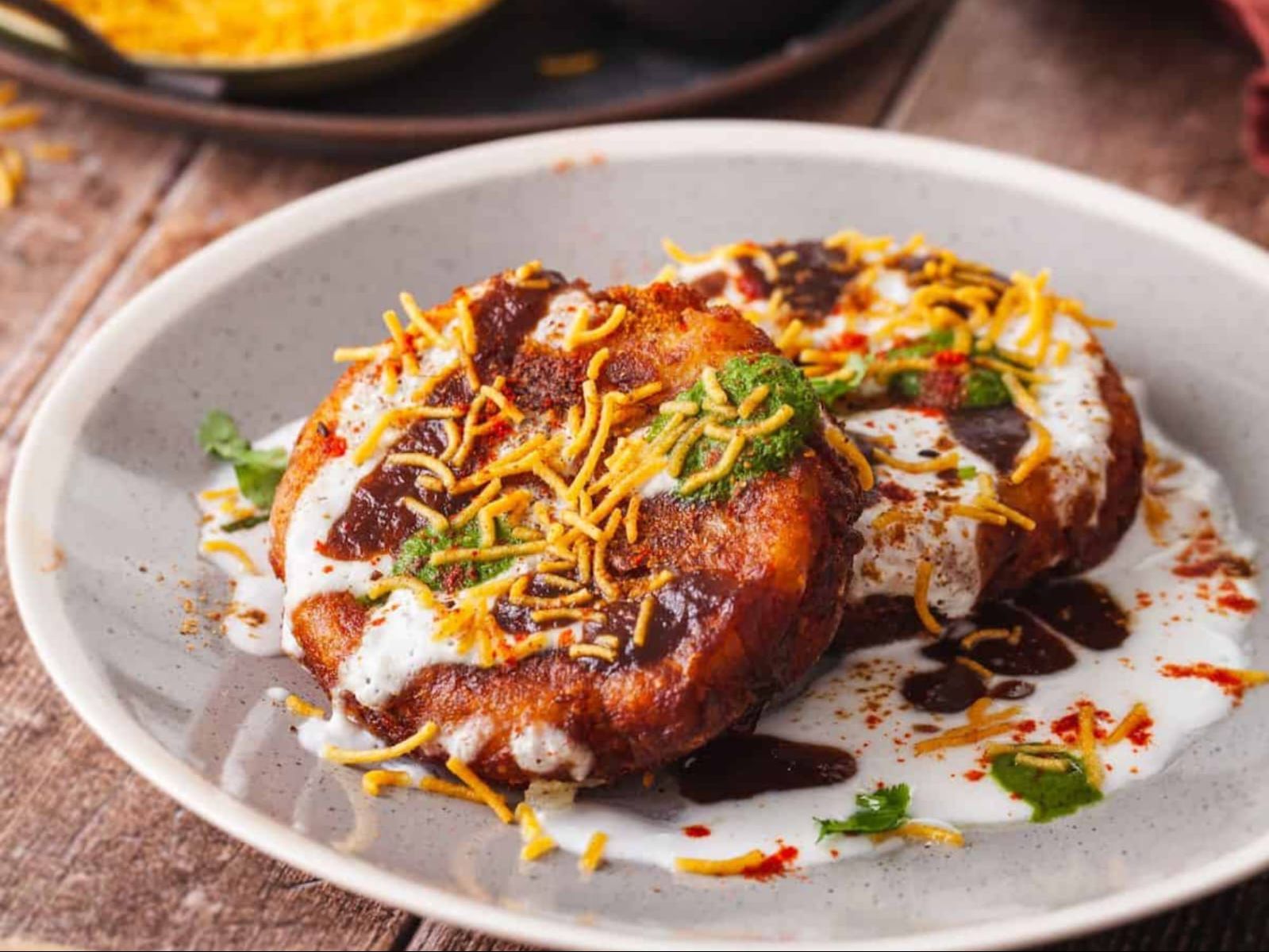Aloo Tikki Chaat.