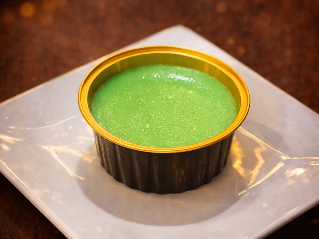 Pandan Creme Brulee.