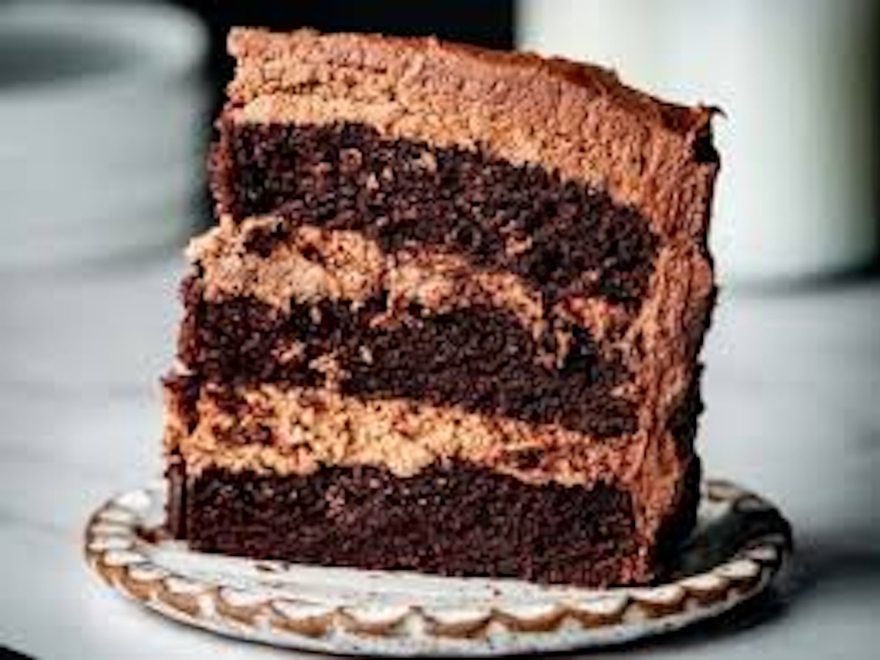 CHOCOLATE MOUSSE CAKE.