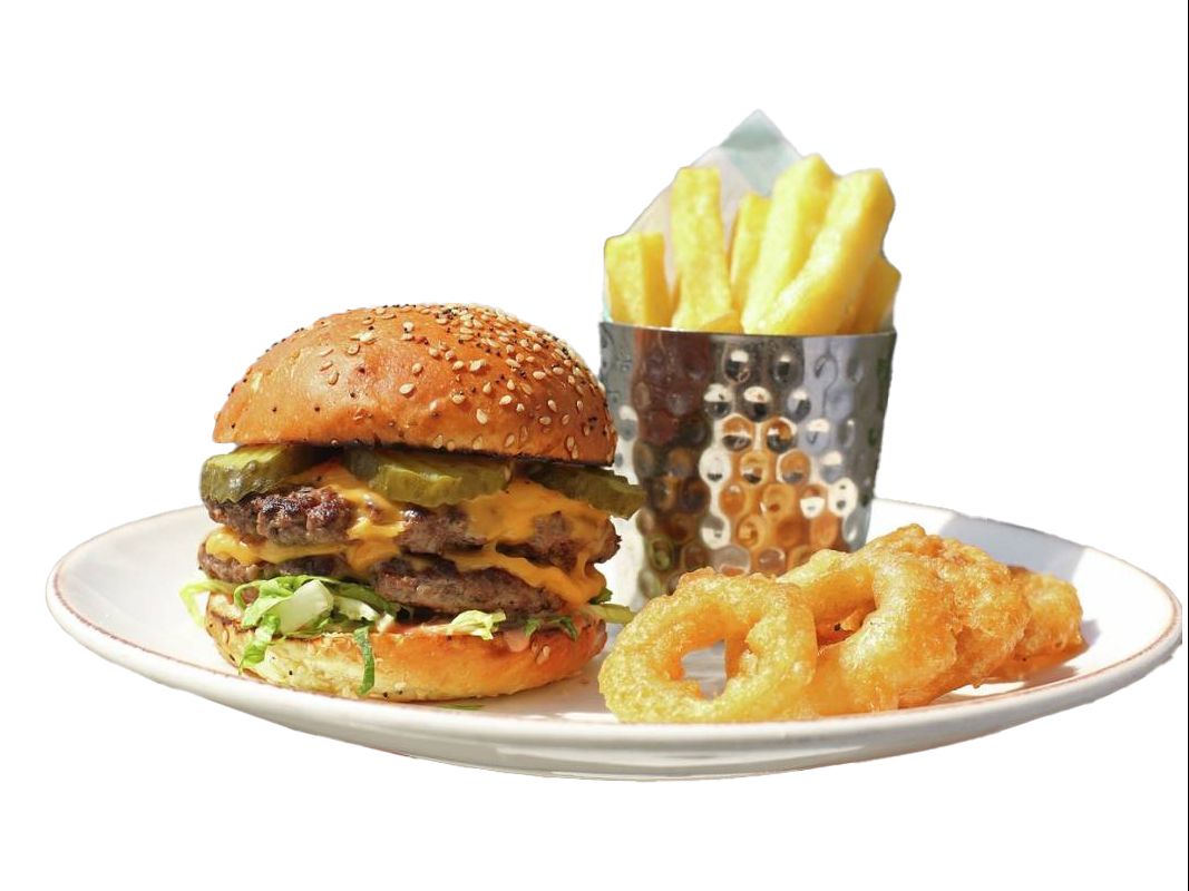 American Burger Dinner.