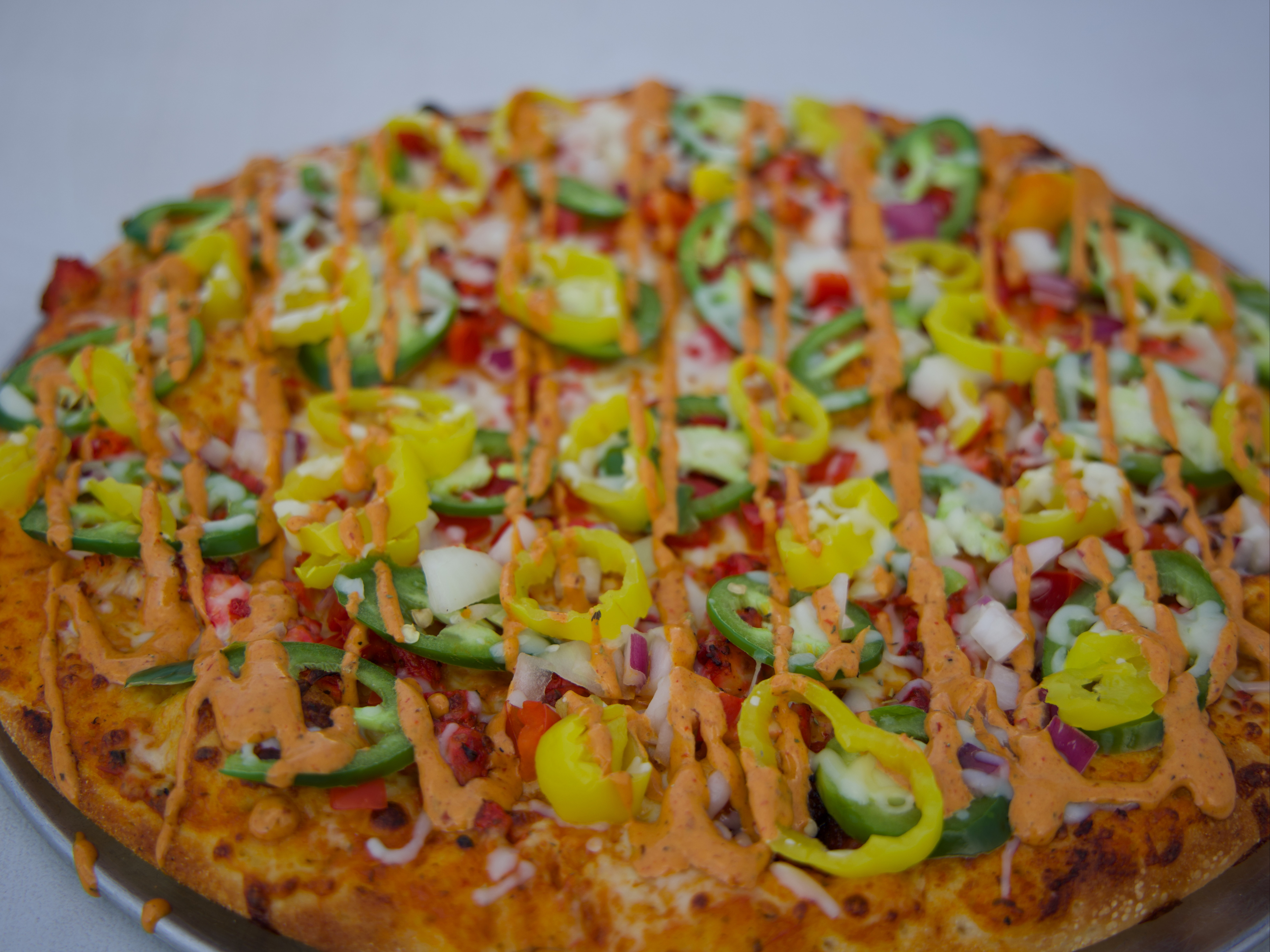 AK-47 Chicken Pizza.