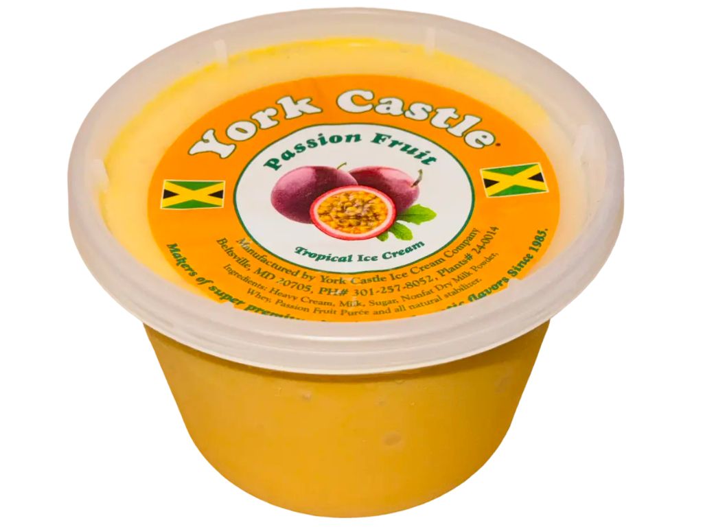 Ice cream passion fruit pint.