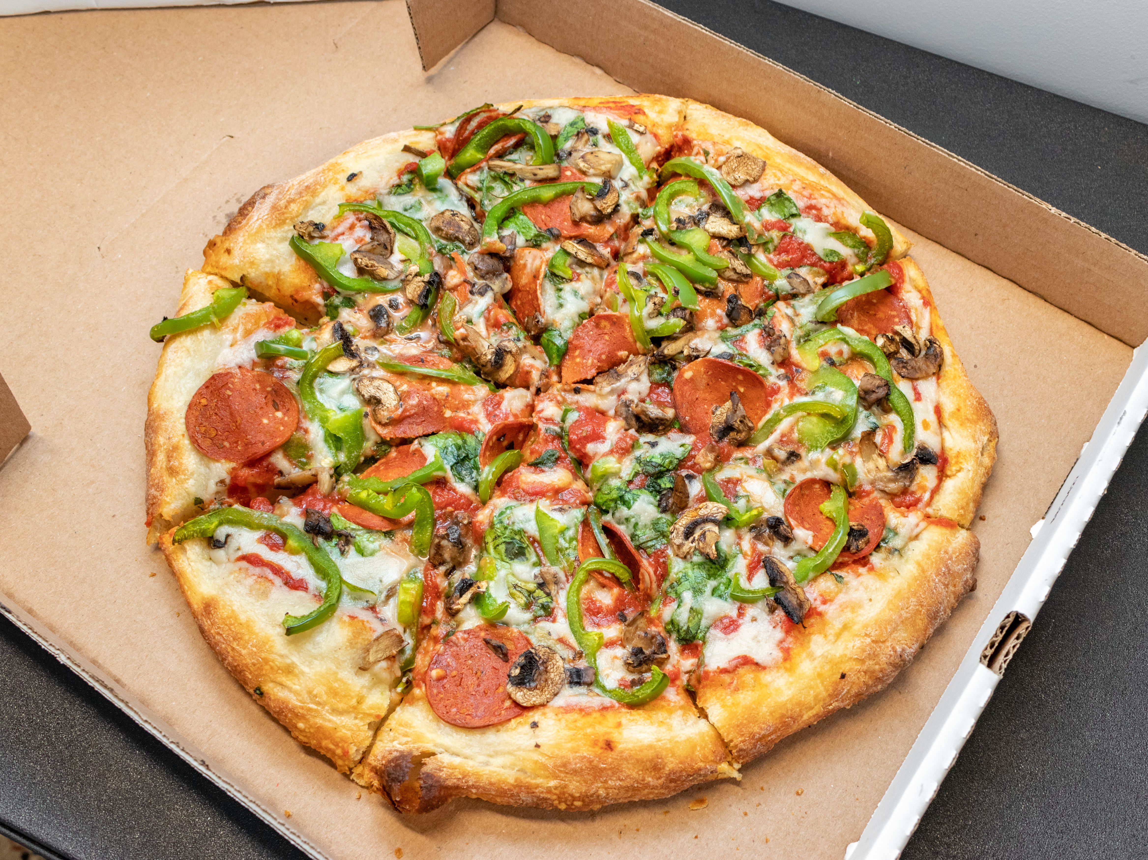 The Ran Off On The Plug Pizza.