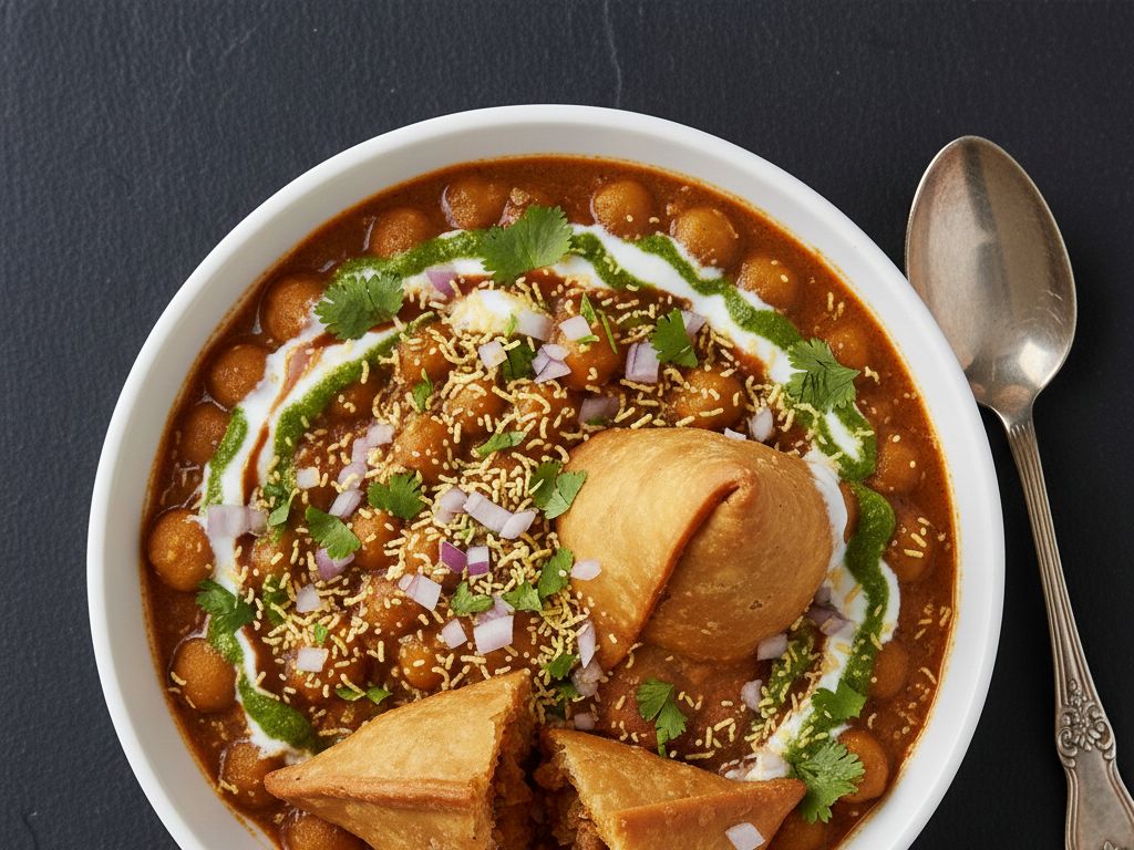 Samosa Chaat.