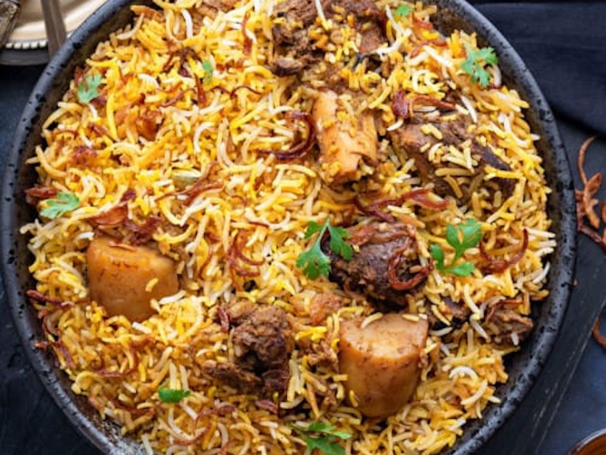 Goat Biryani.