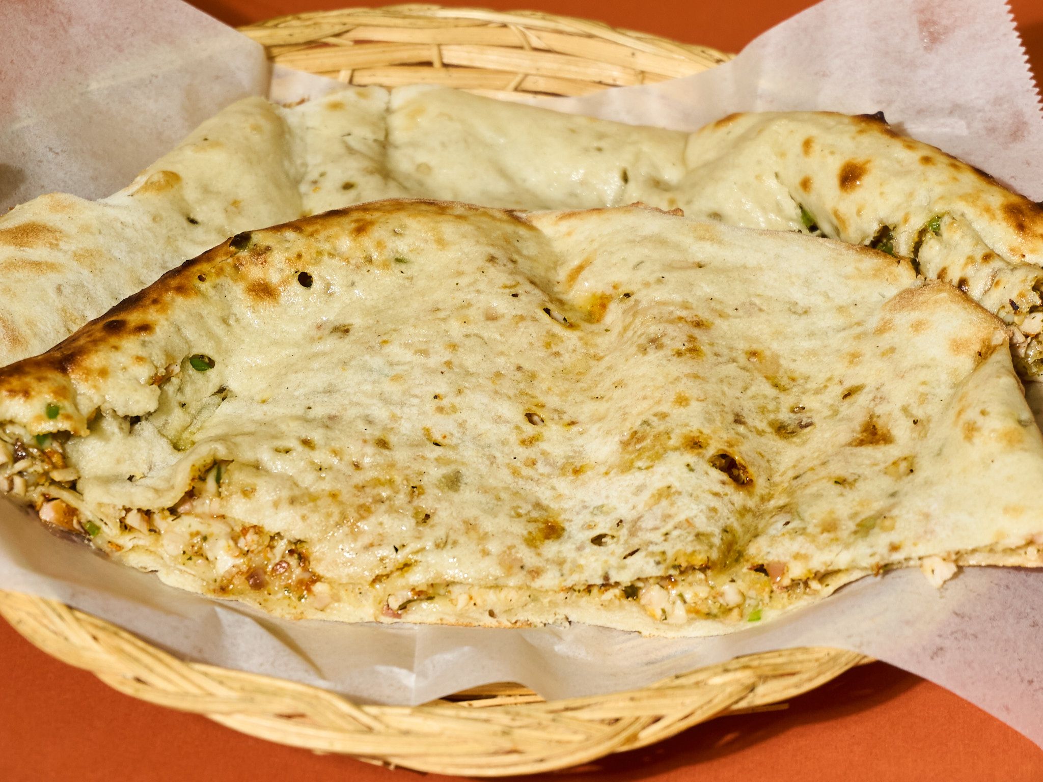 Chilli Cheese Chicken Naan.