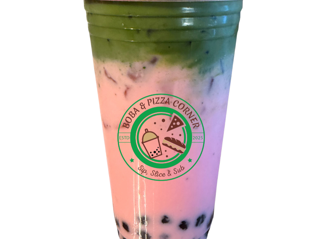 Strawberry Matcha Milk Tea.