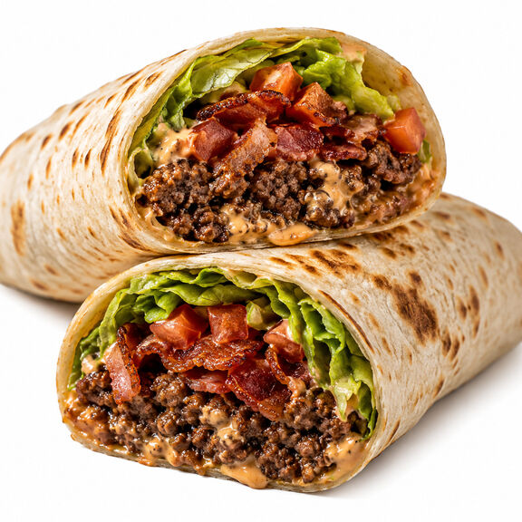 BLT Burger Wrap