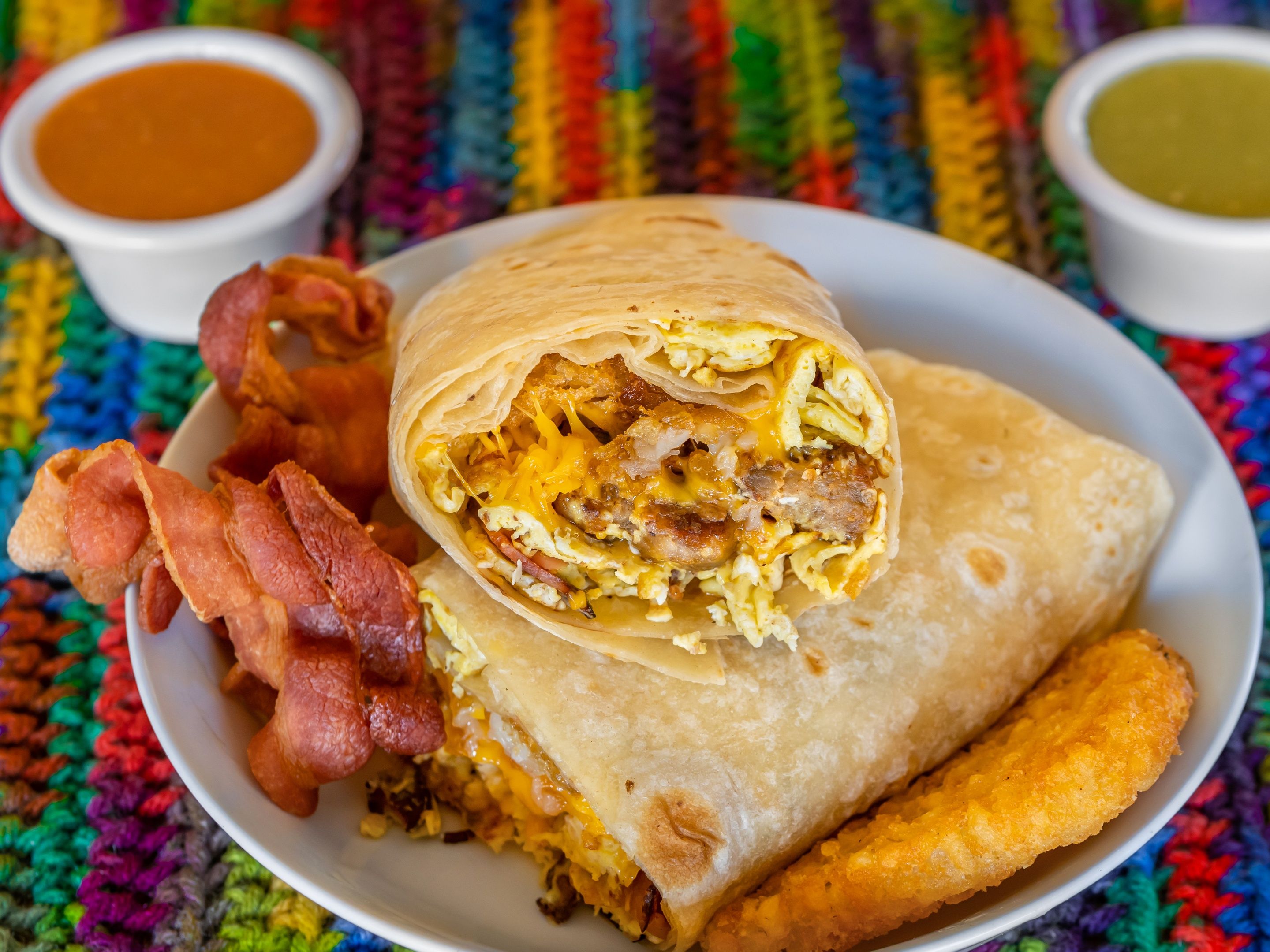 Loaded Hashbrown Burrito