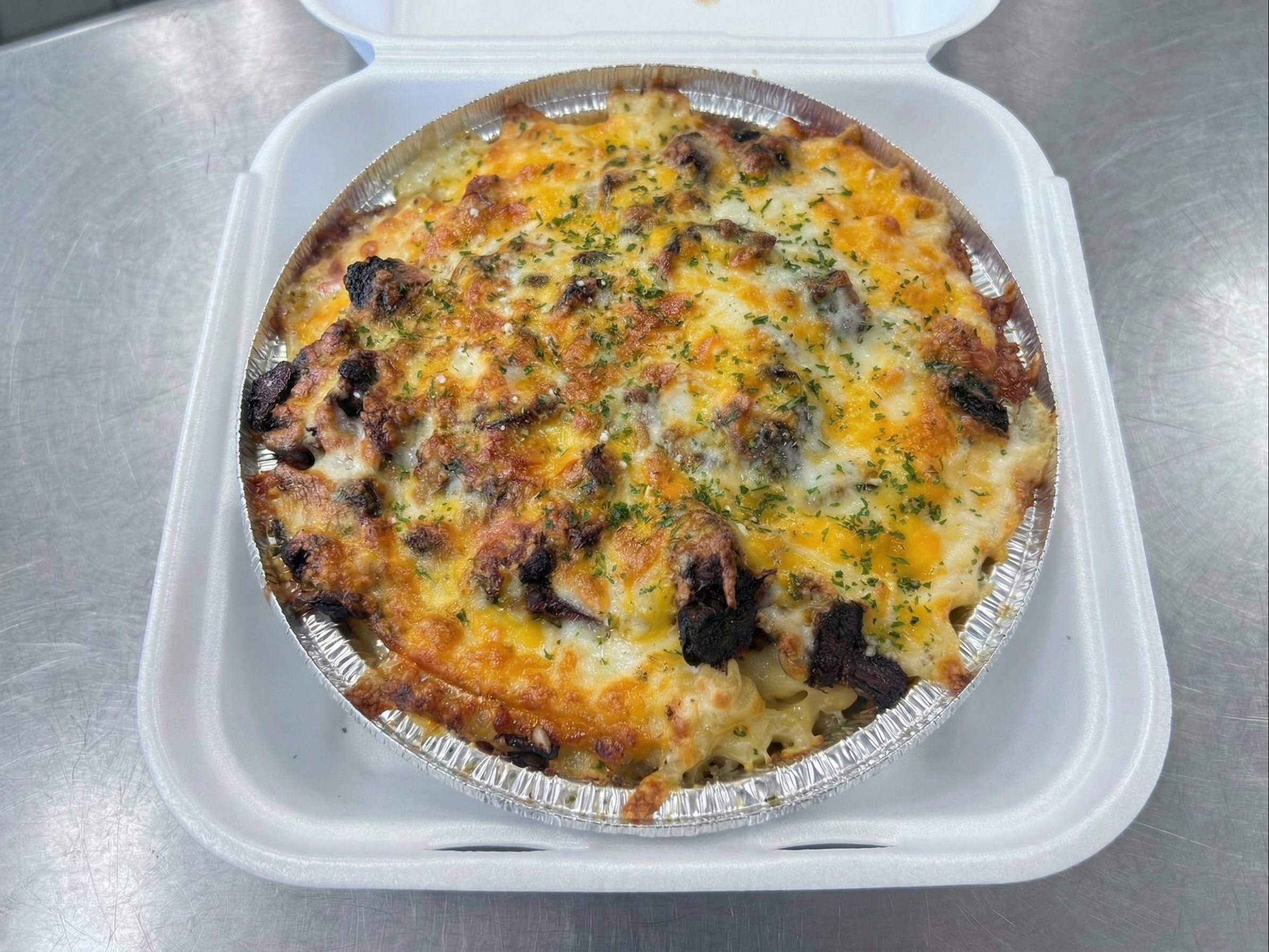 Steak Mac & Cheese.