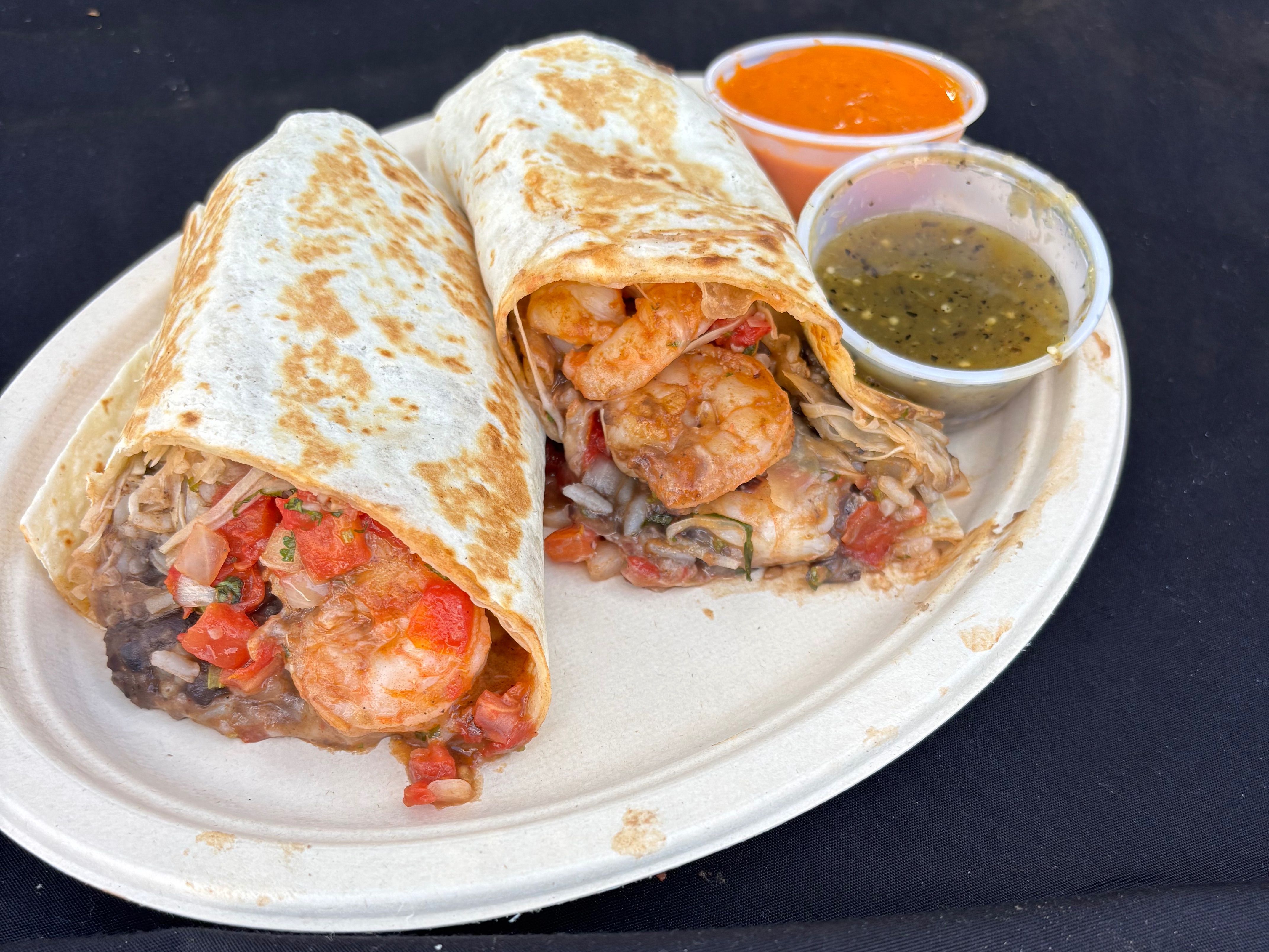 Spicy Shrimp Burrito
