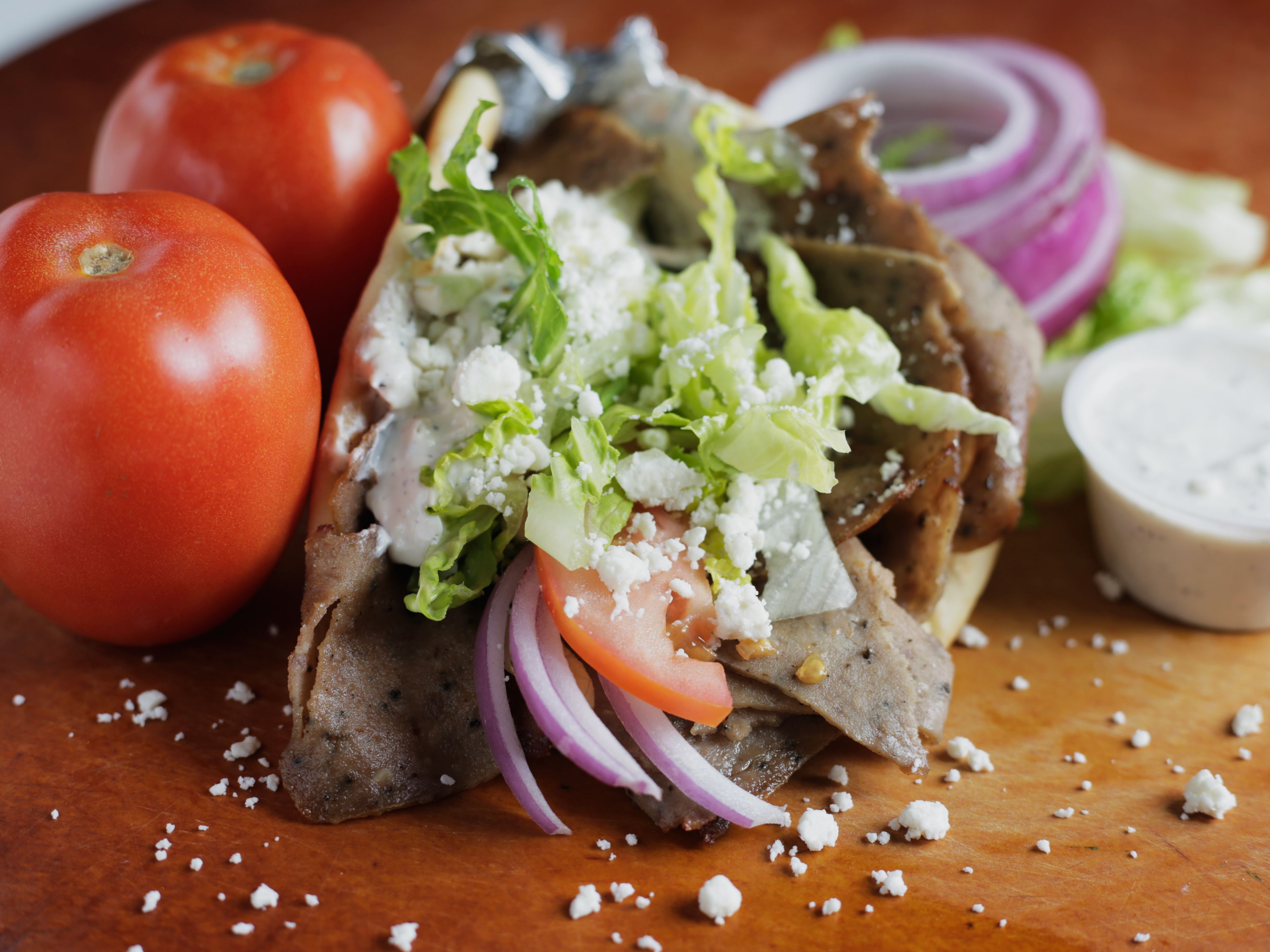 Greek Style Gyros.