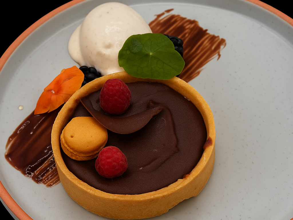 Salted Caramel Chocolate Tart.