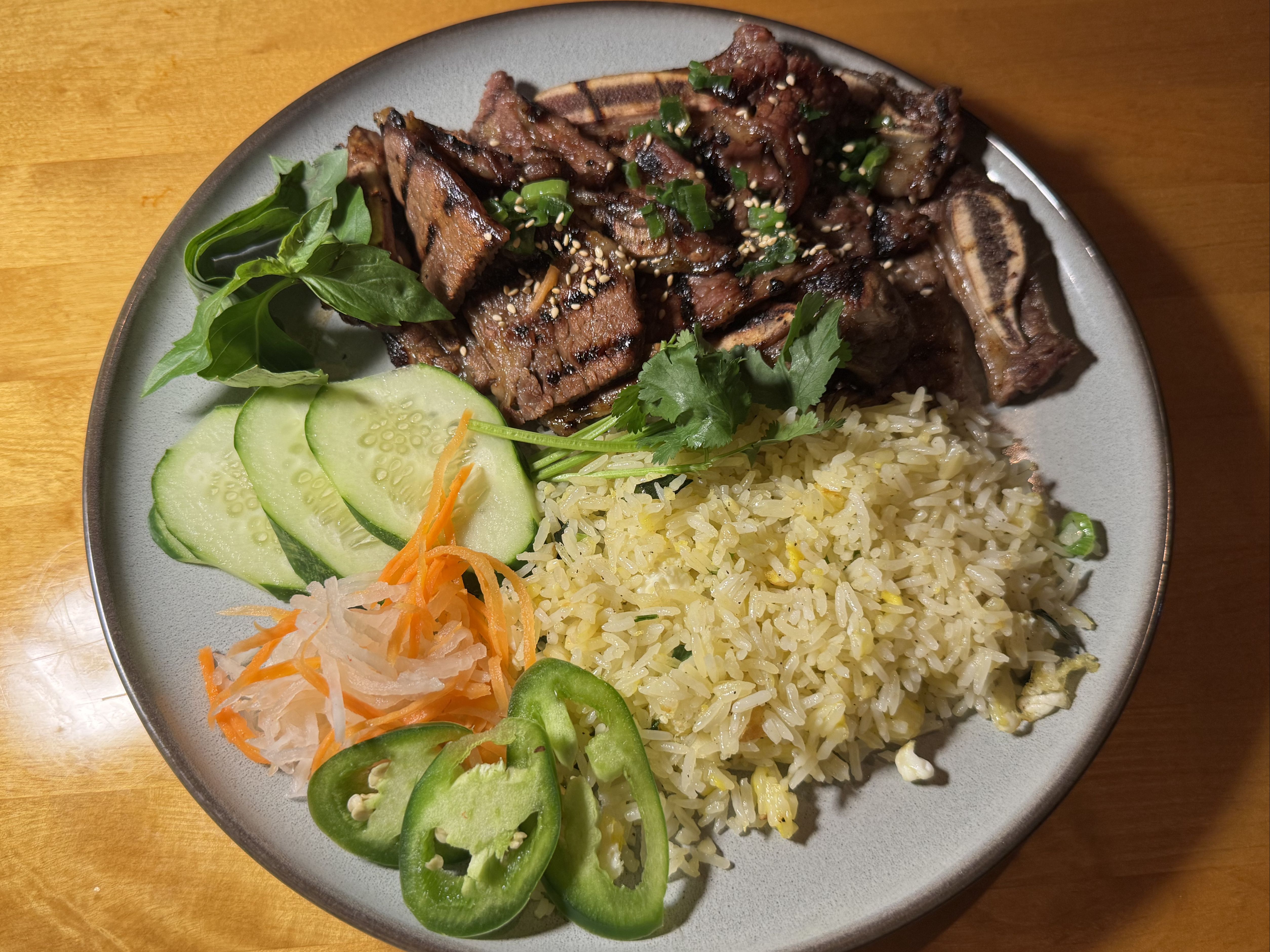 KOSMIK FIRE GRILLED SHORT RIBS.