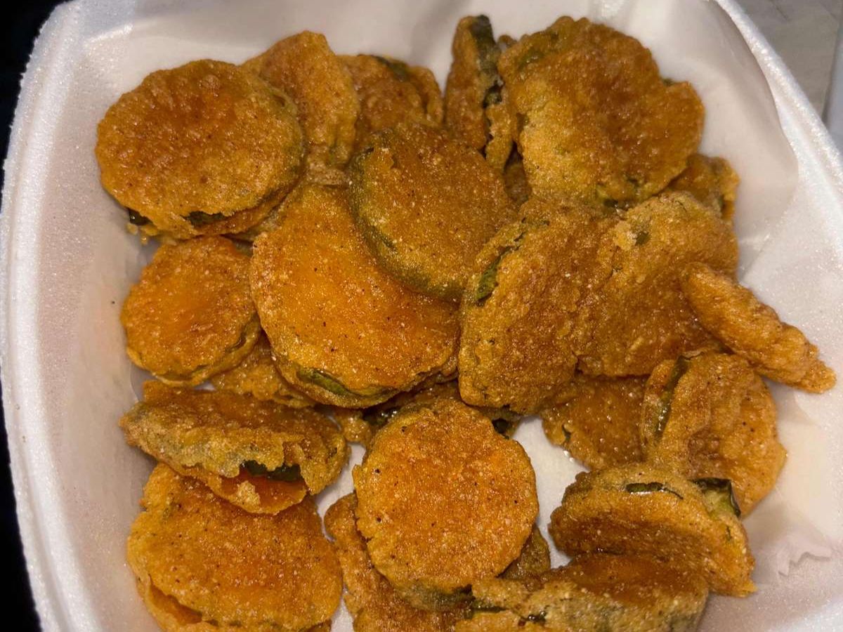 Side Fried Dill Pickles.