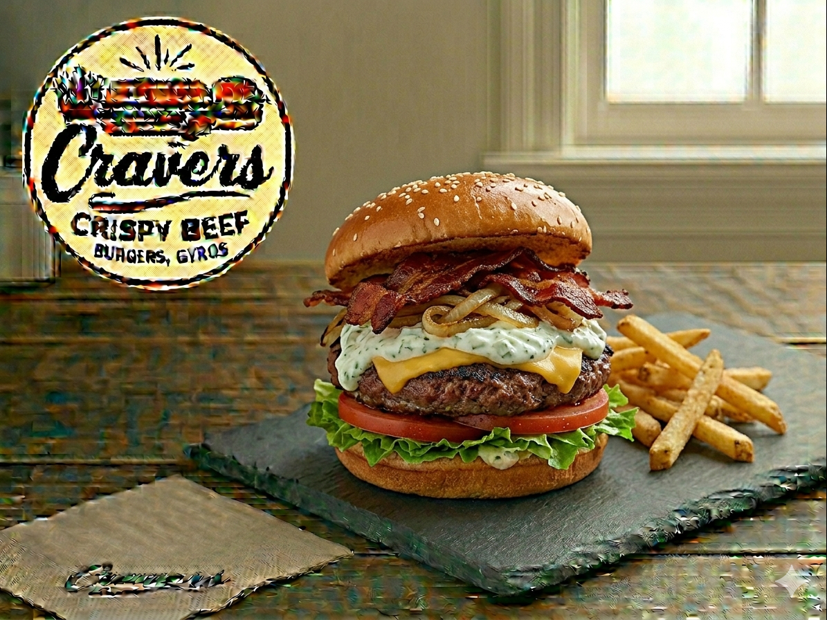 Gyro Burger Single Patty.