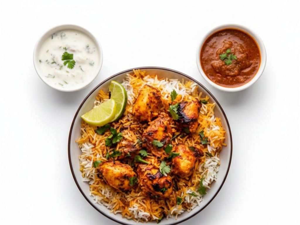 Chicken Tikka Biryani.