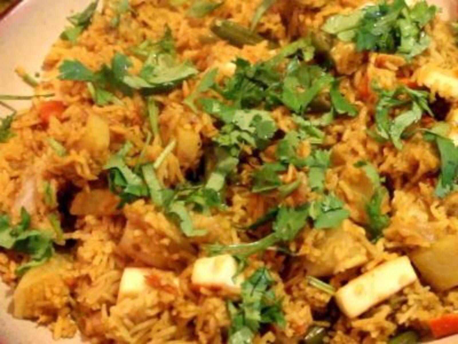 Paneer Biryani.