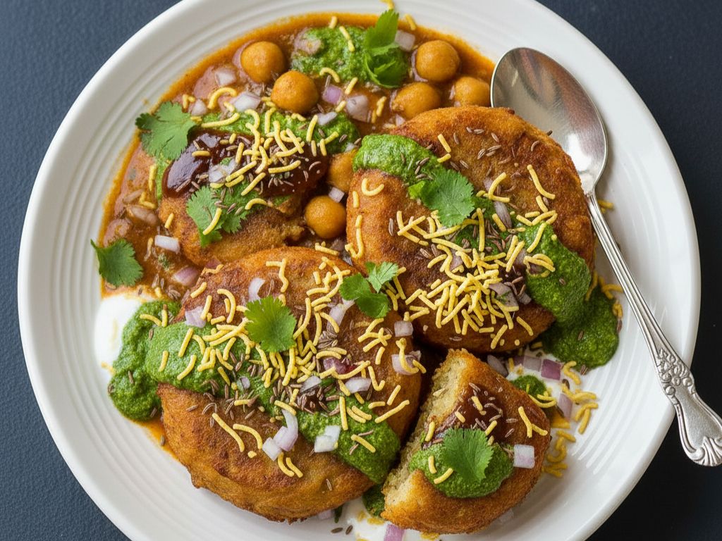 Aloo Tikki Chaat.