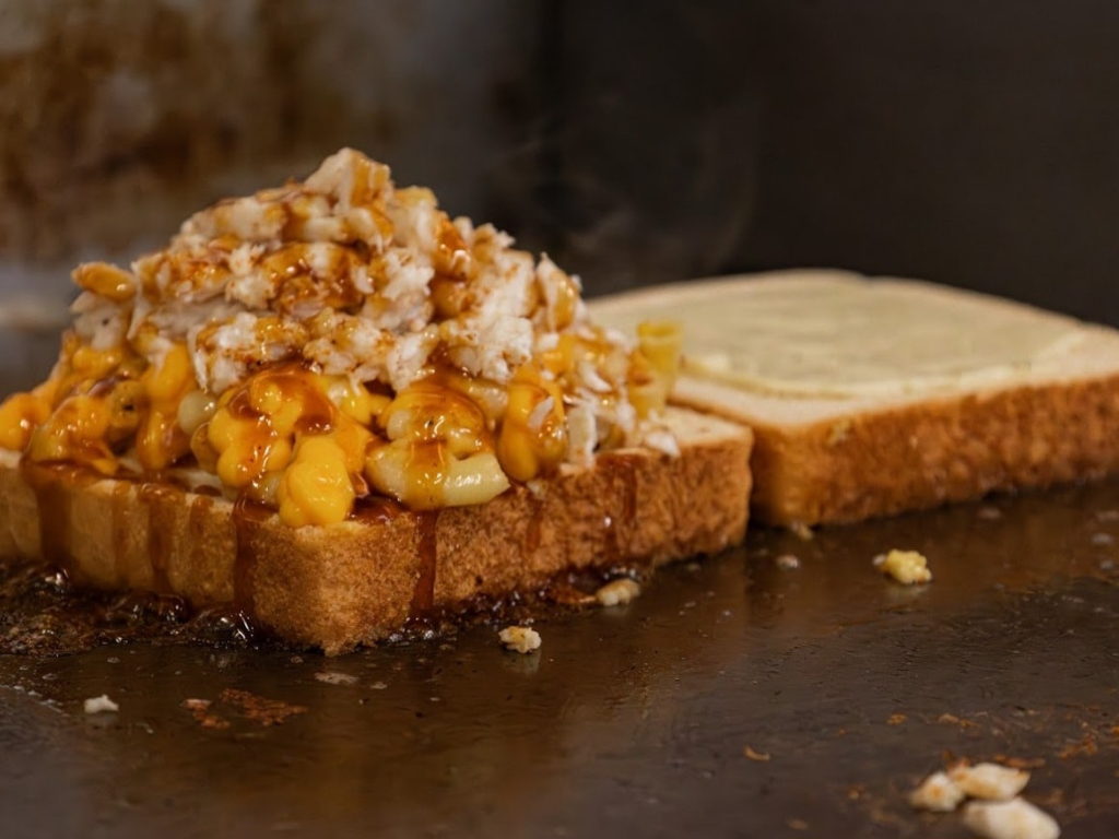 Krabby Mac & Cheese.