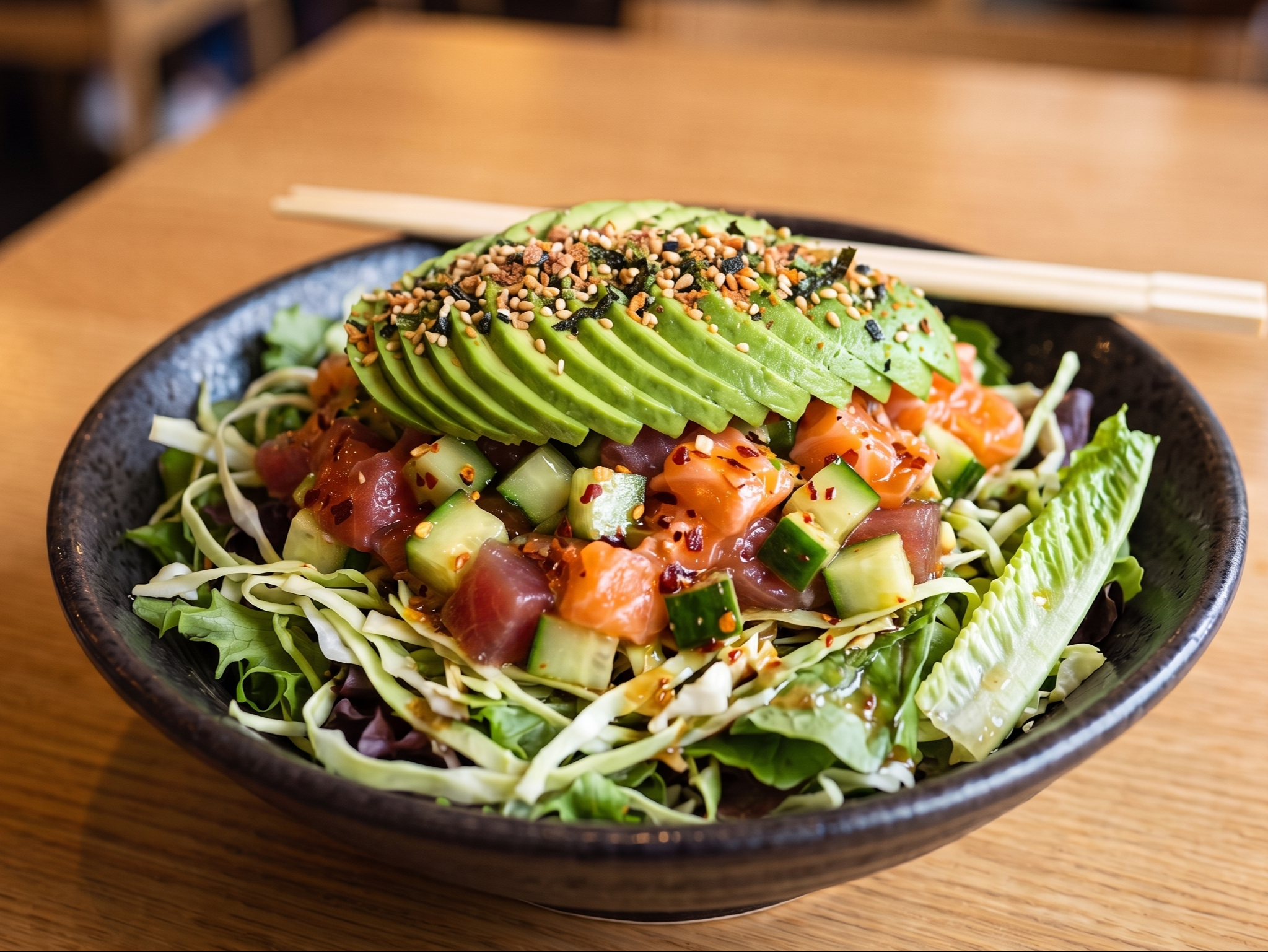 Tuna Salmon Poke.