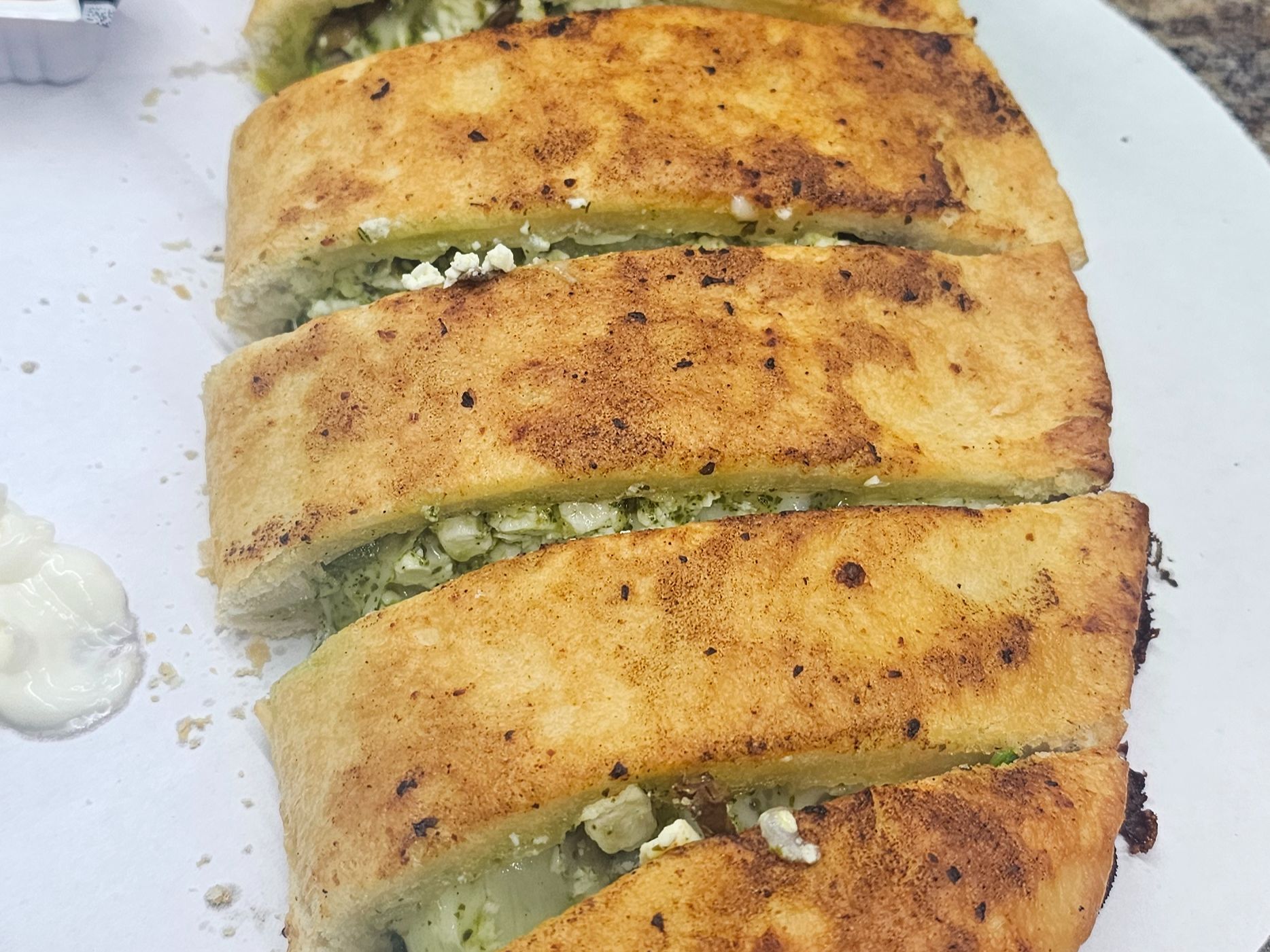 Paneer Tikka Bread.