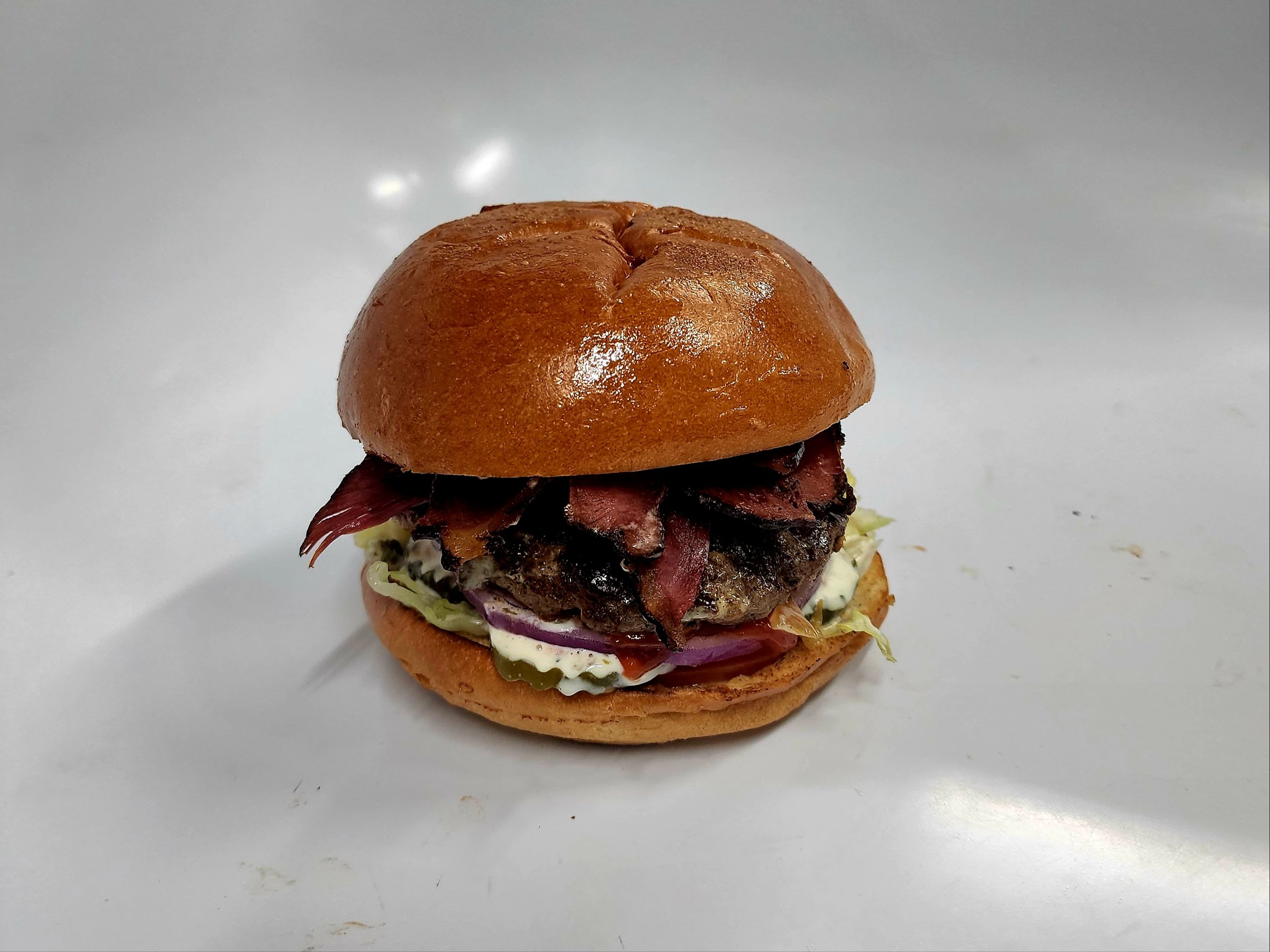 Beef Fry Burger.
