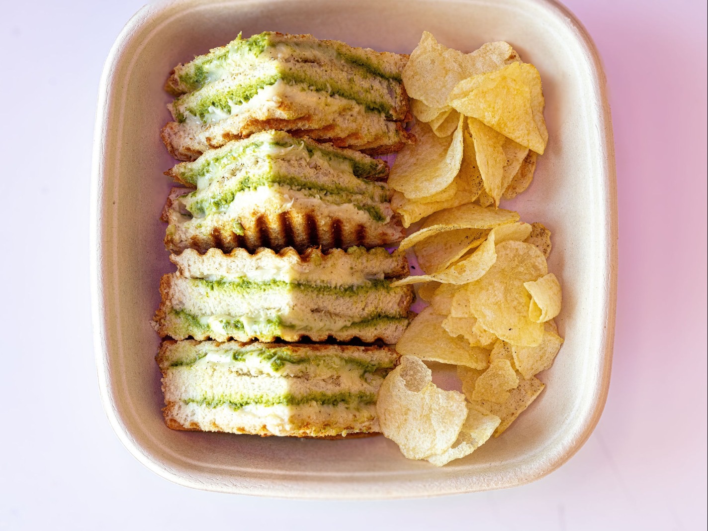 Cheese Chutney Grill Sandwich (S) (J).