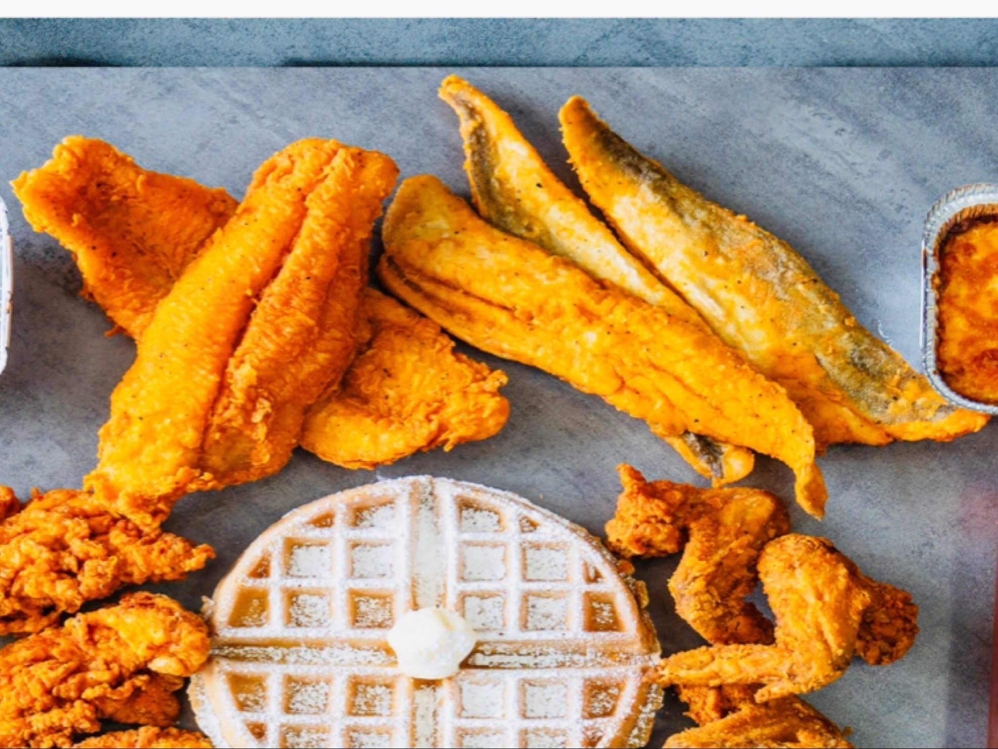 5 Whiting Fish & 1 Waffle.
