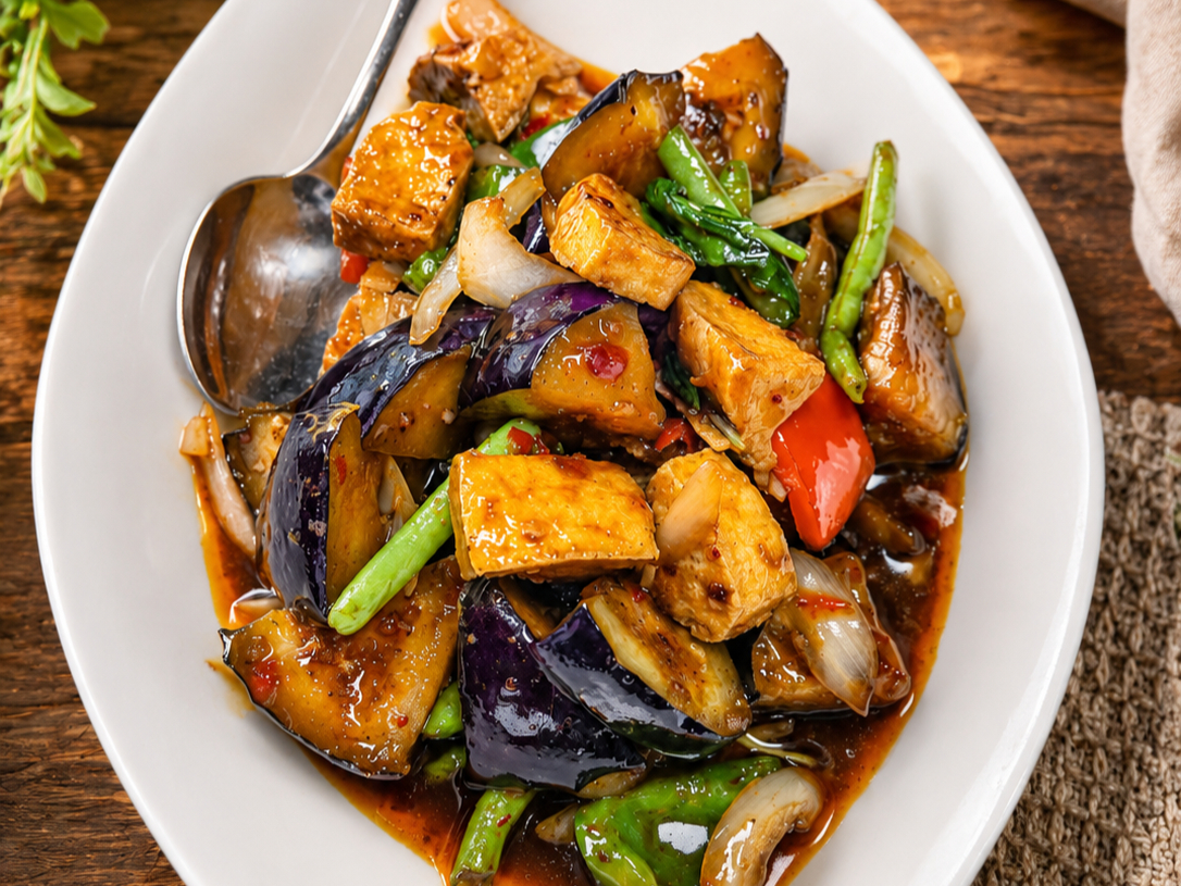 Spicy Eggplants.