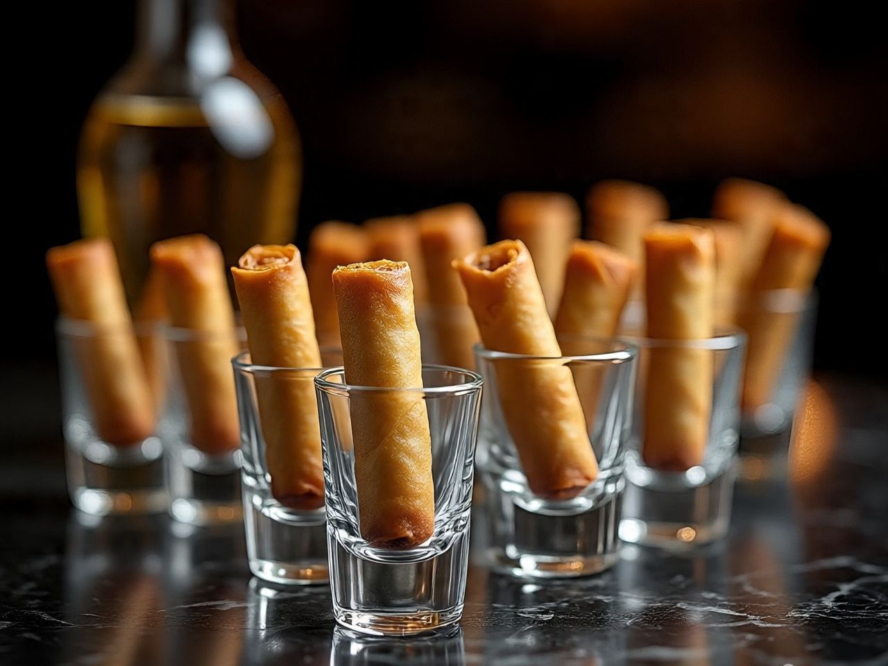 Veggie Cigar Shots.