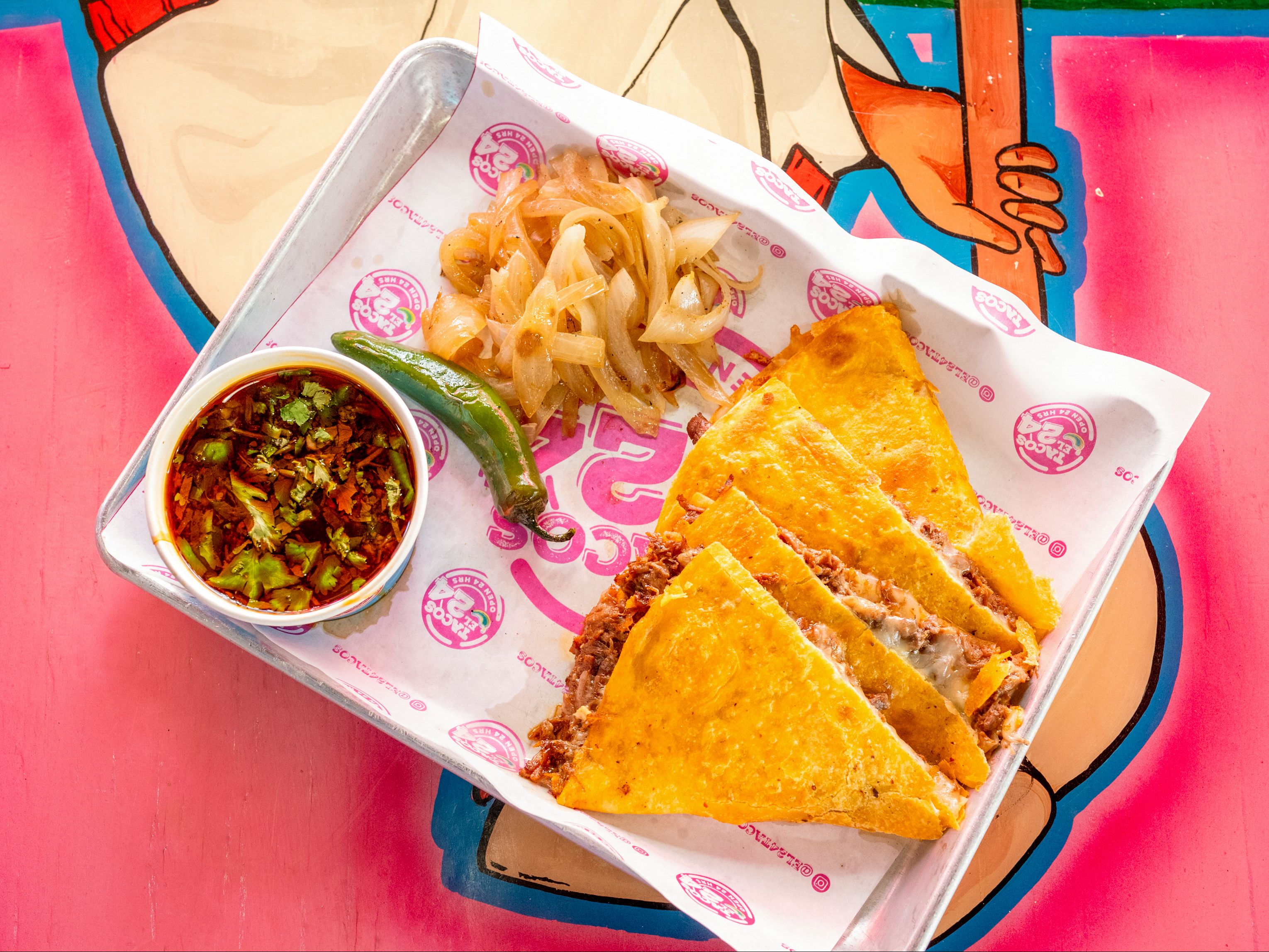 Quesa-Birria Quesadilla.
