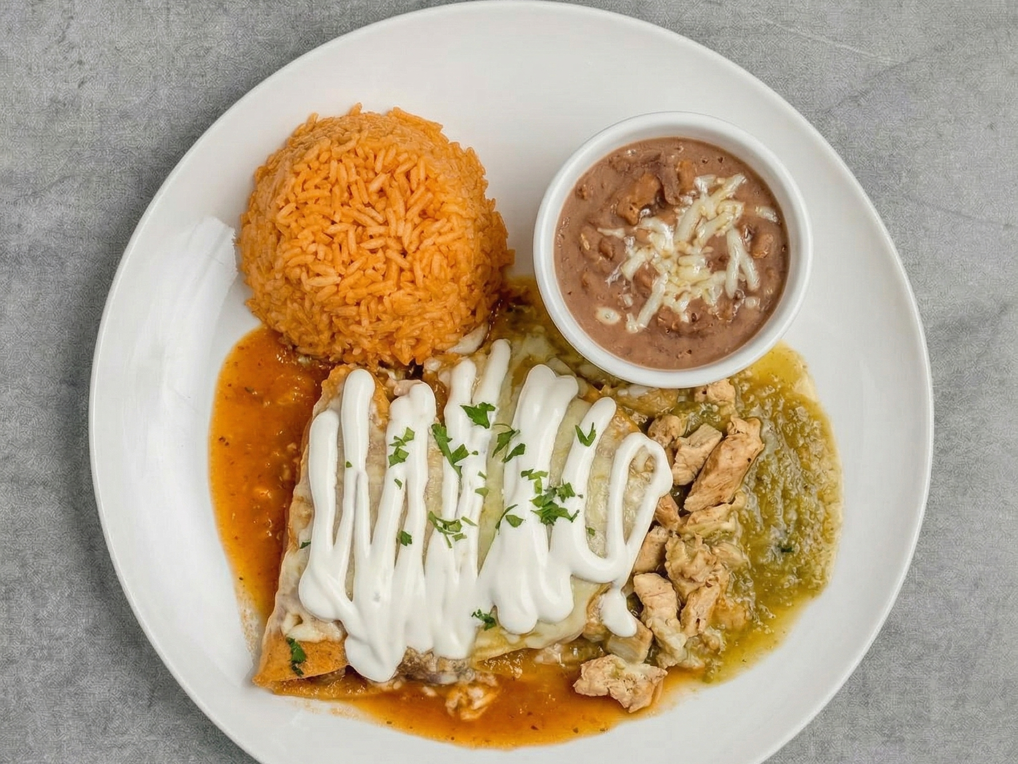 Chicken Enchilada Beef Enchilada.