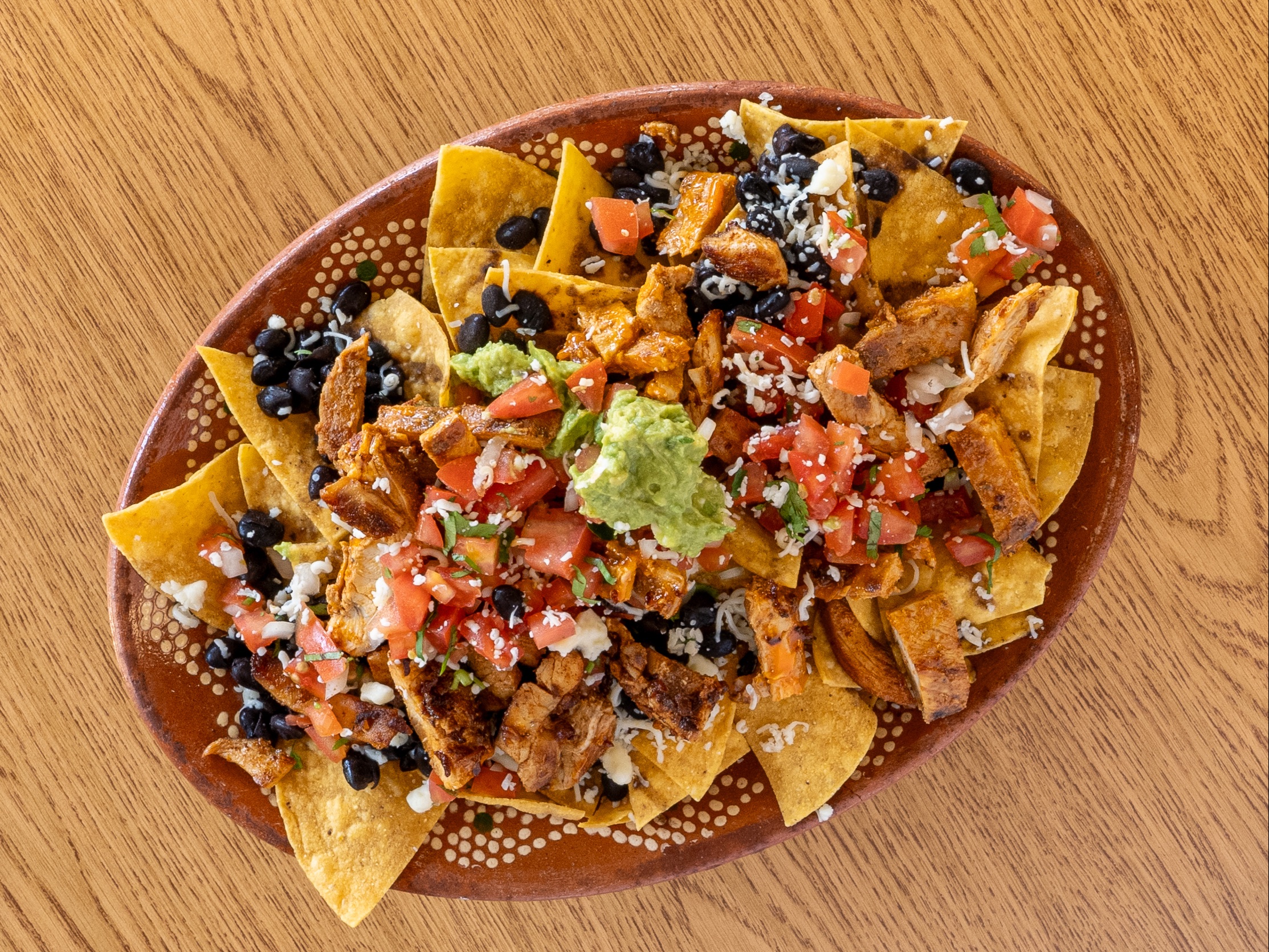 Shrimp (Camarón) Nachos.