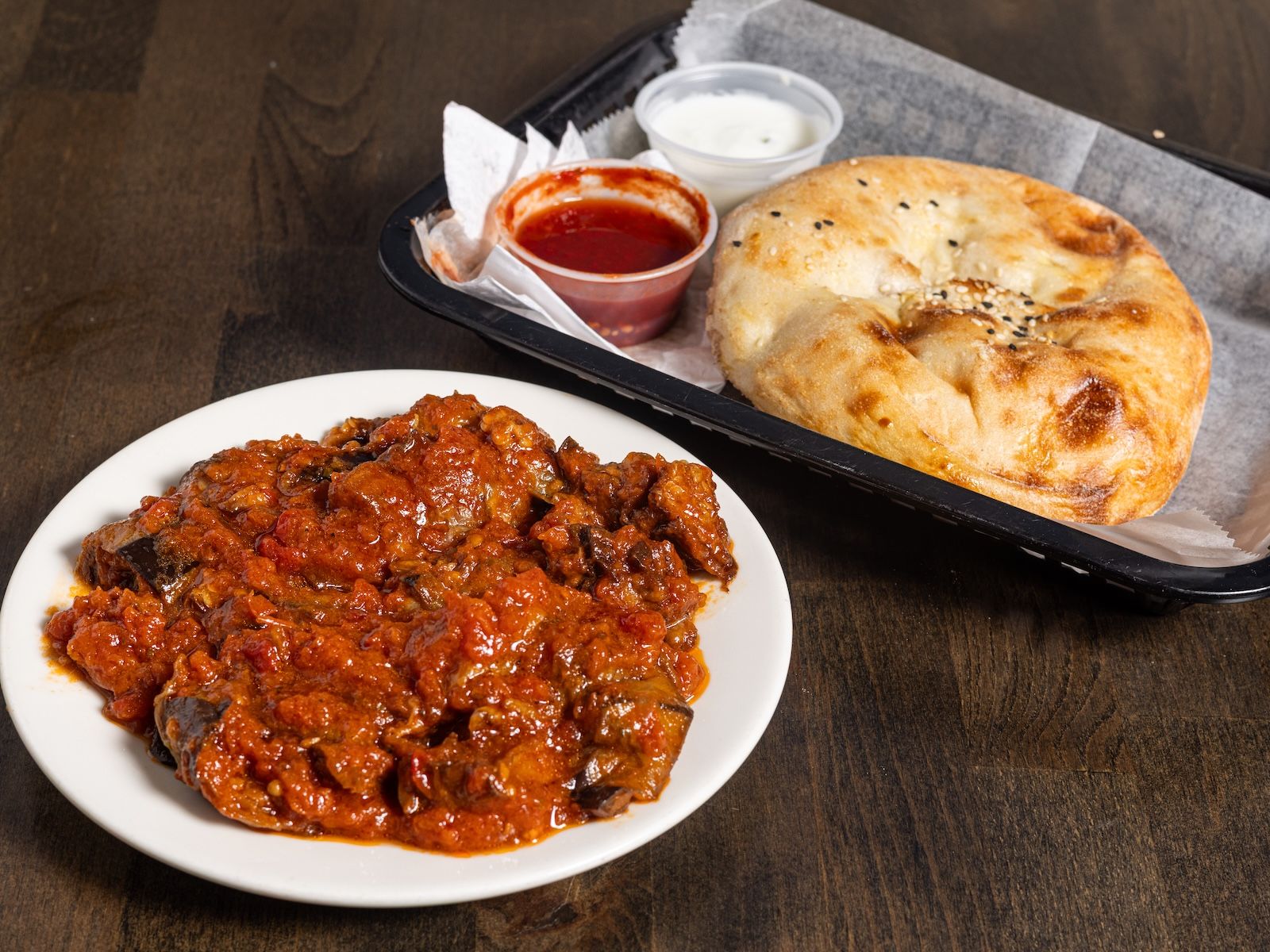 Eggplant in Tomato Sauce.
