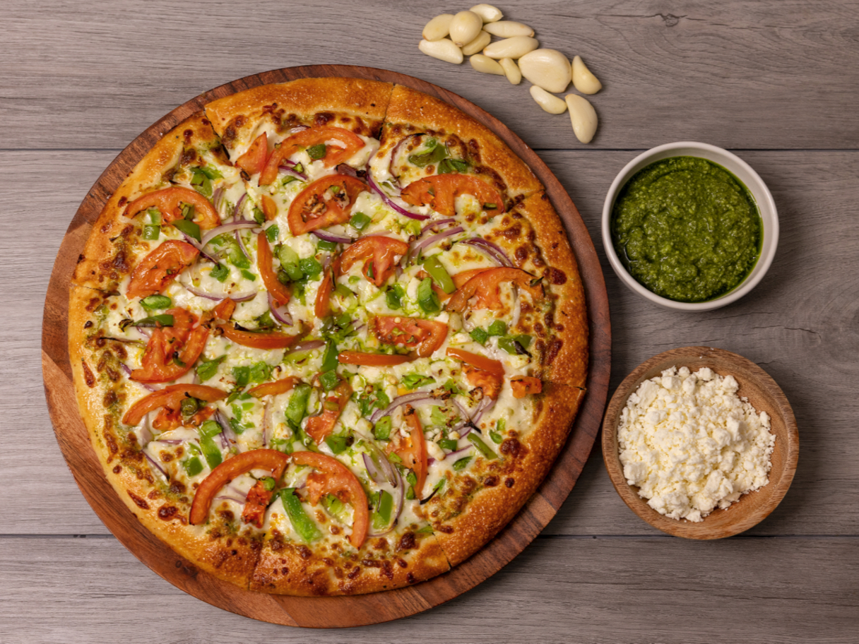 Primo Pesto Pizza.