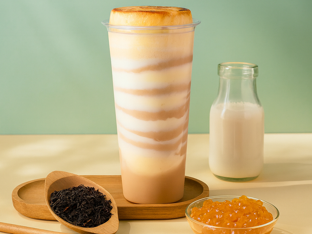 Crème Brulee Milk Tea w/t Pudding