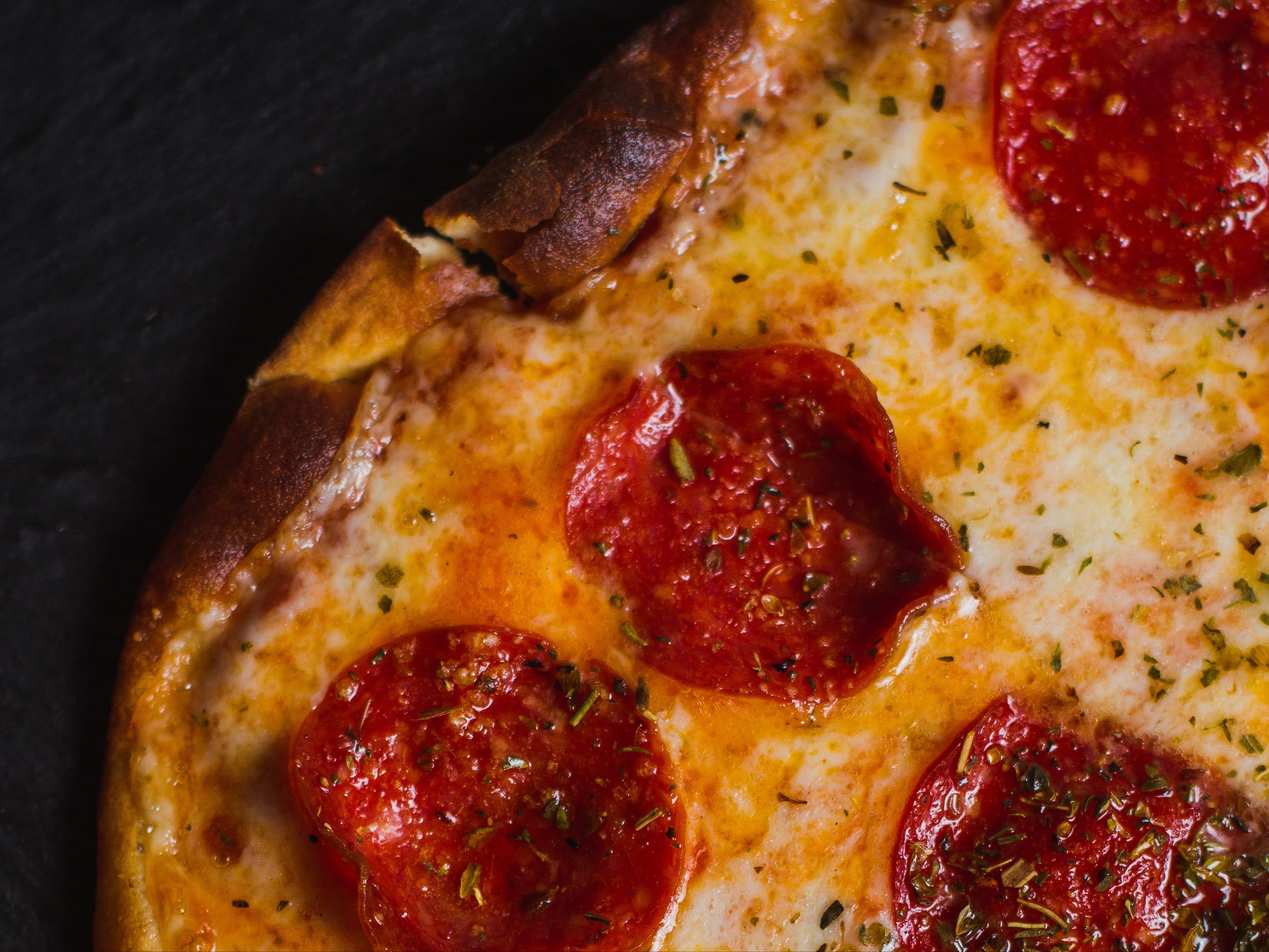 8" Diavola Pizza.