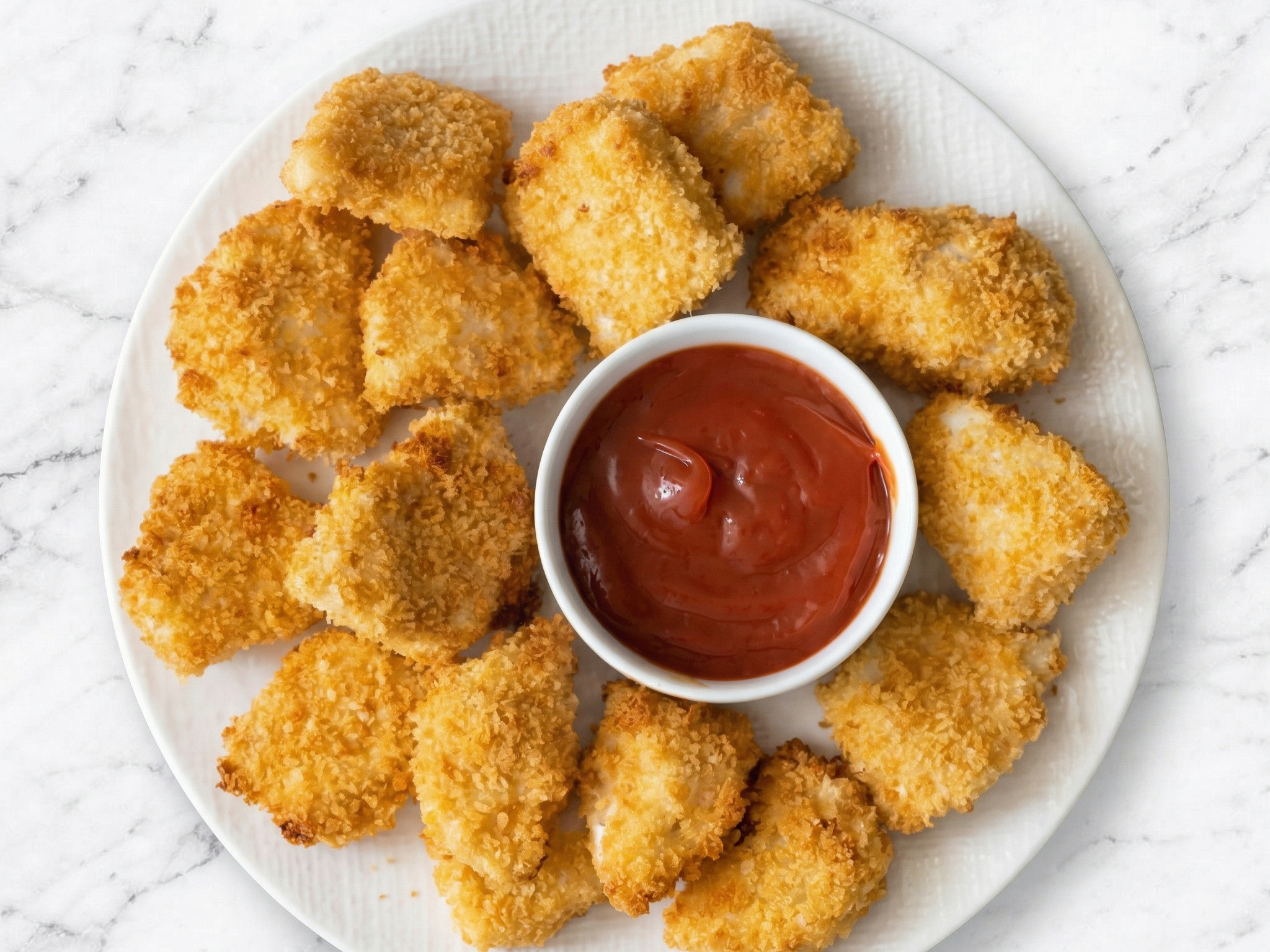 6 Pc Chicken Nuggets with Fries.