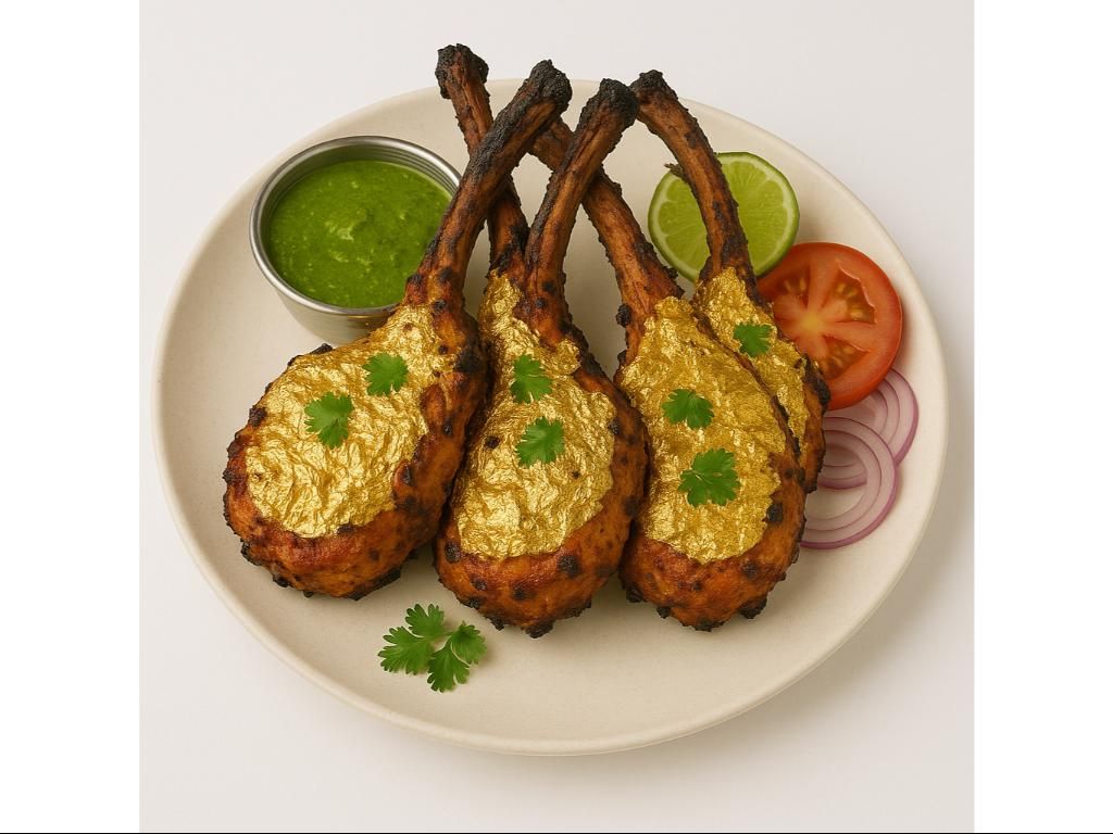 24 K GOLD LAMB CHOPS.