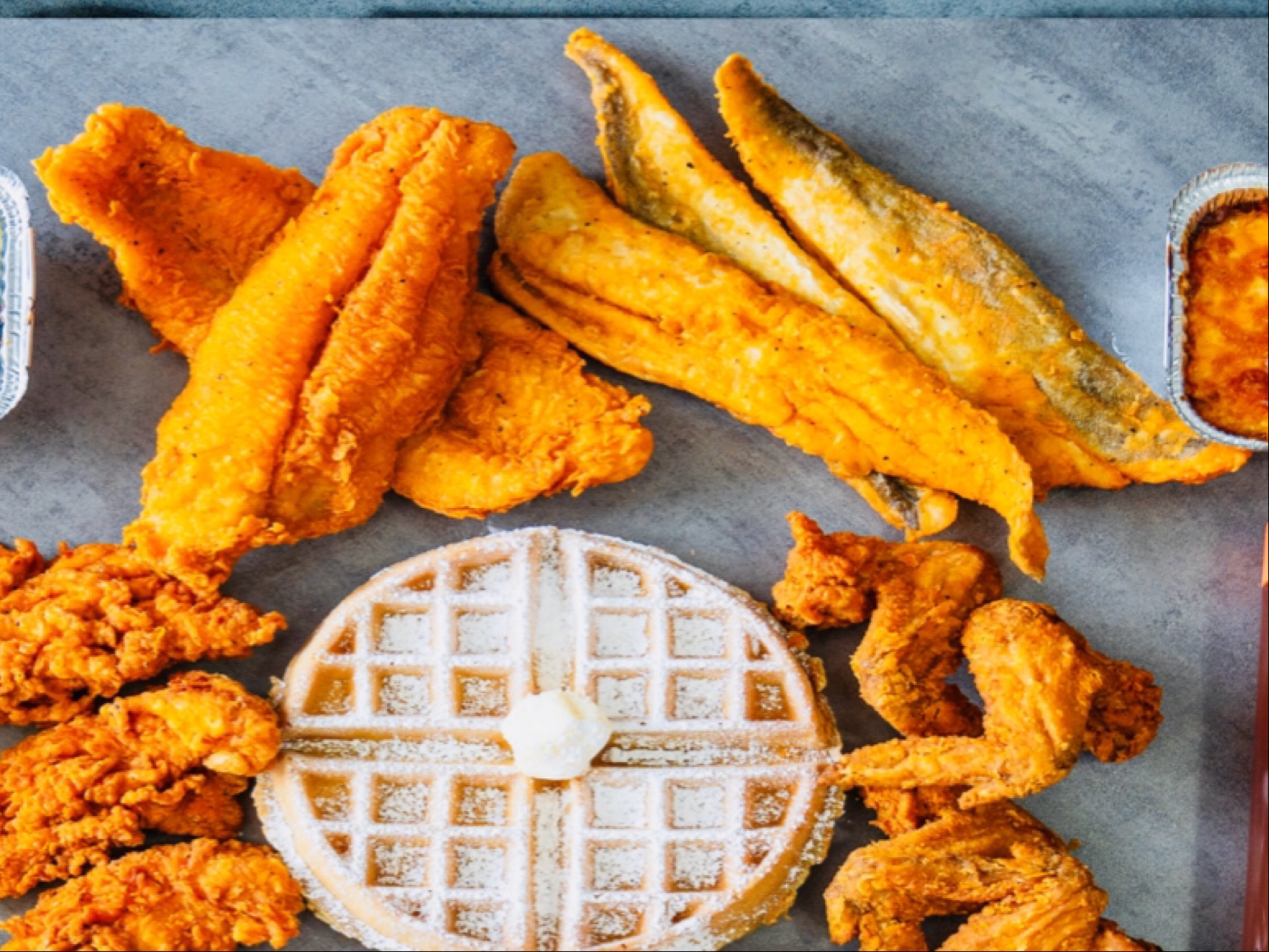 3 Whiting Fish & 1 Side.