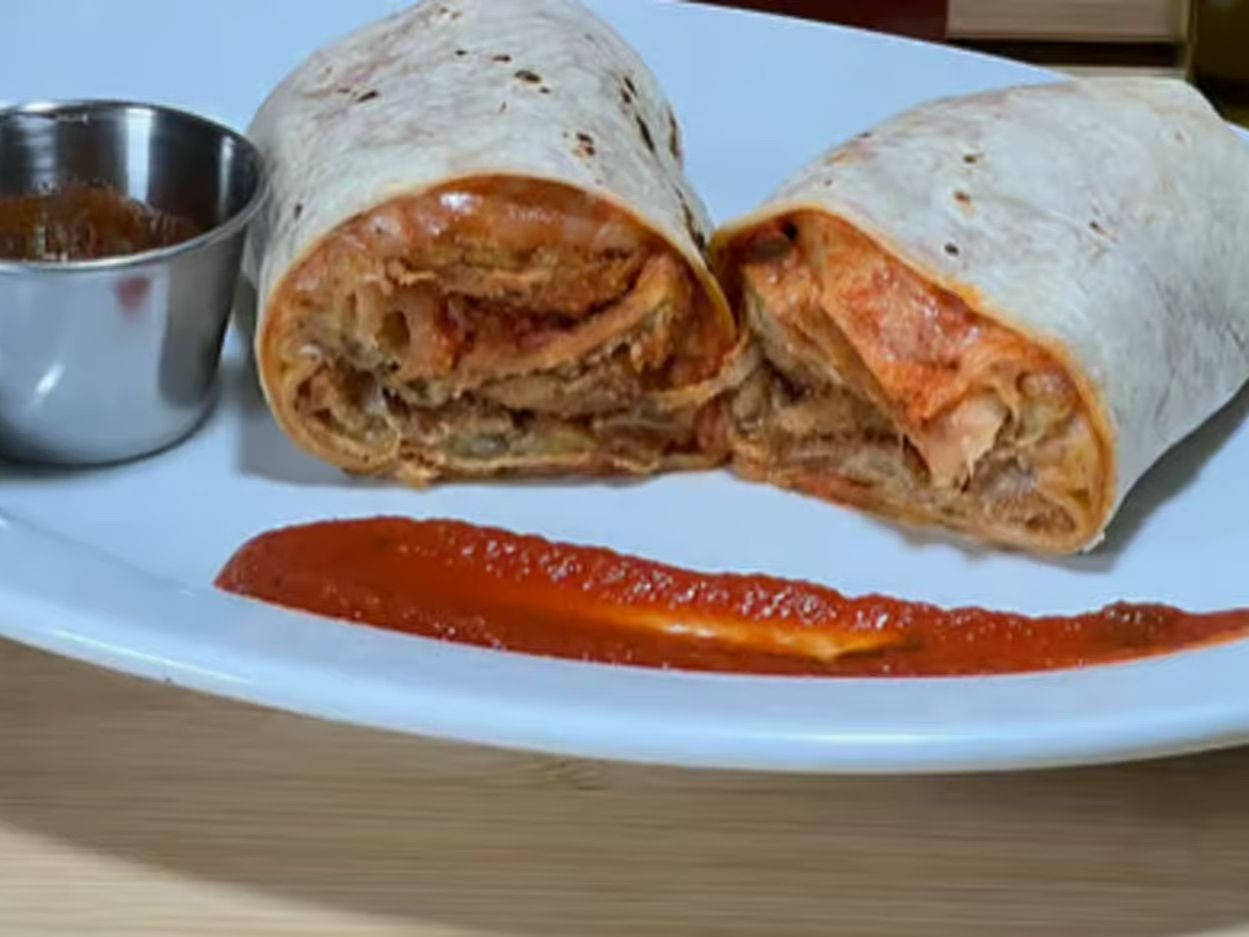 Fried Eggplant Wrap.