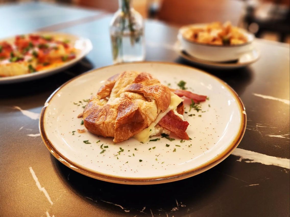 Breakfast Croissant or Sandwich.