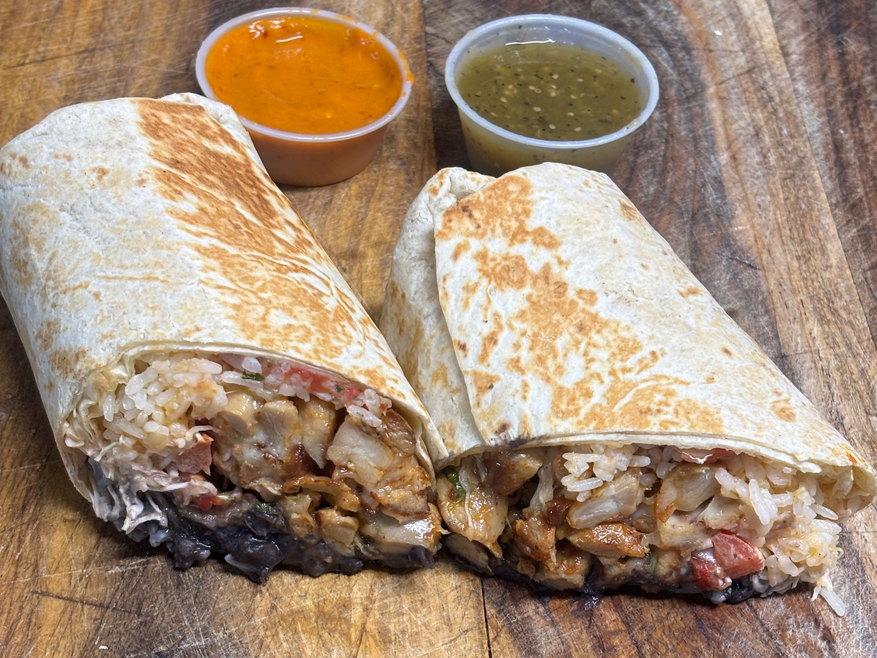 Lamb Chorizo Burrito.