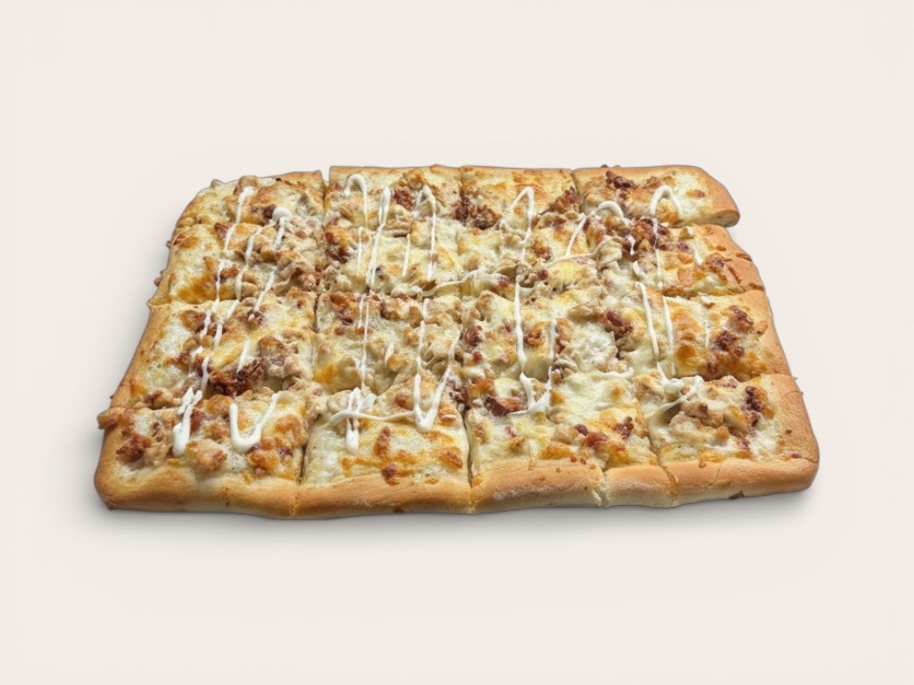Chicken Bacon Ranch Pizza.