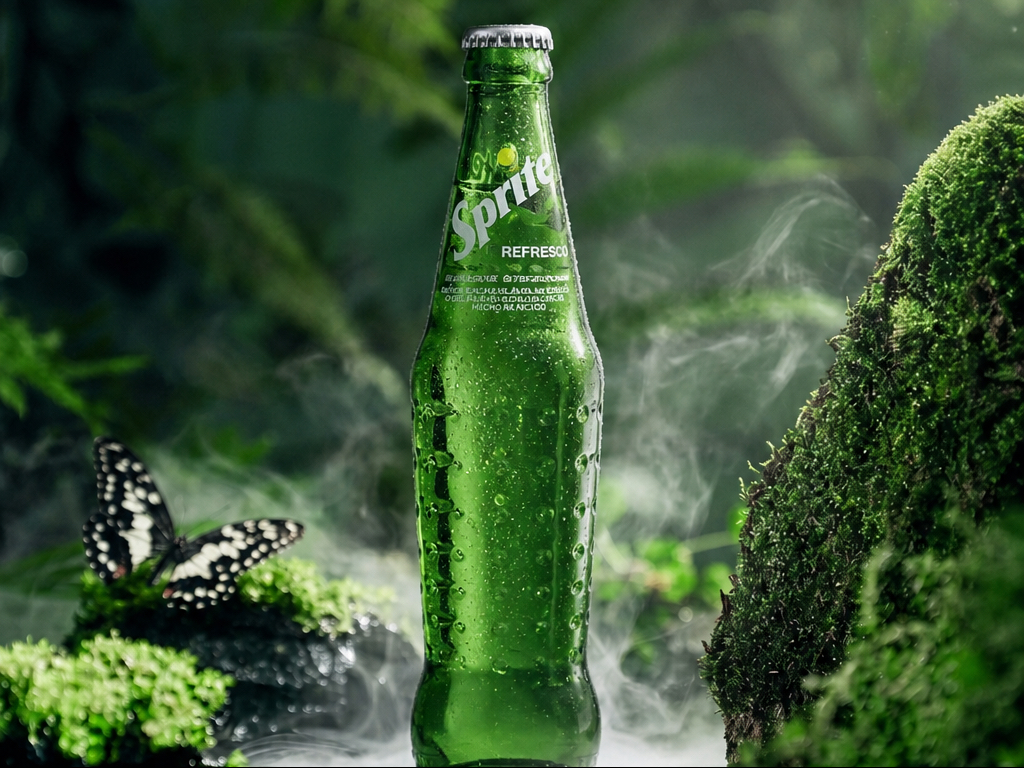 Sprite Glass Bottle.