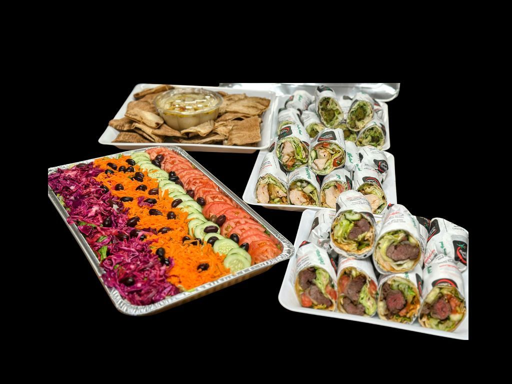 ROLL UP PLATTER COMBINATION with SALAD.