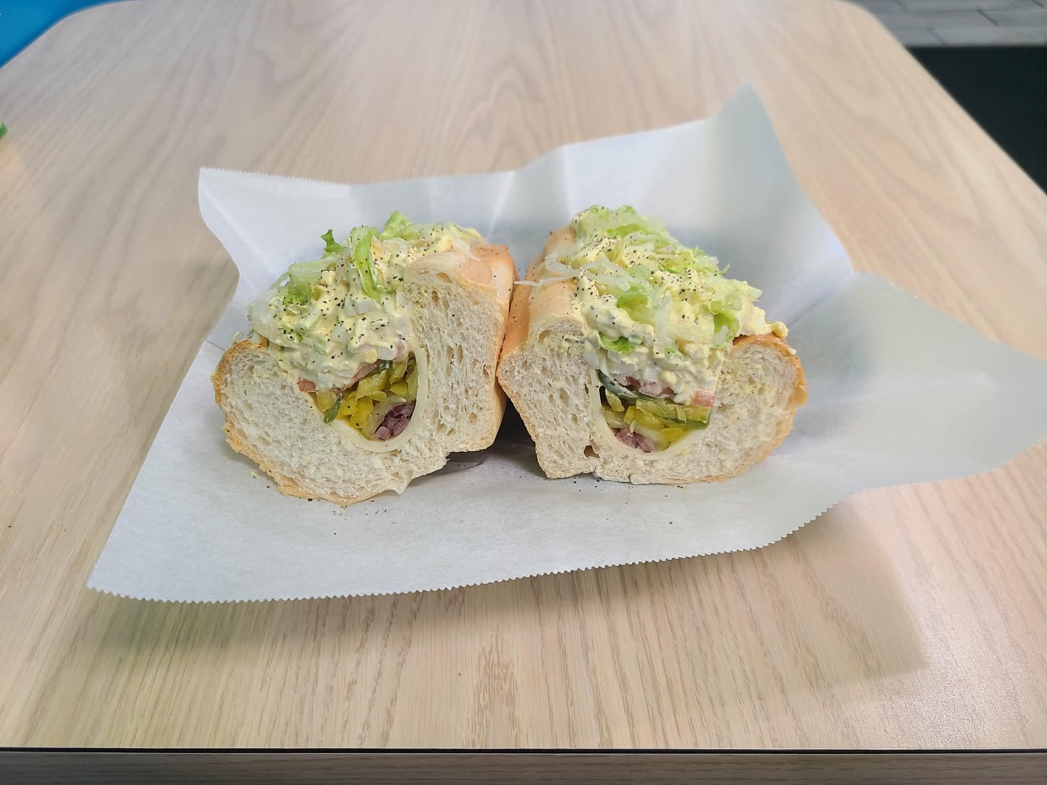#14 Egg Salad And Provolone Hoagie.