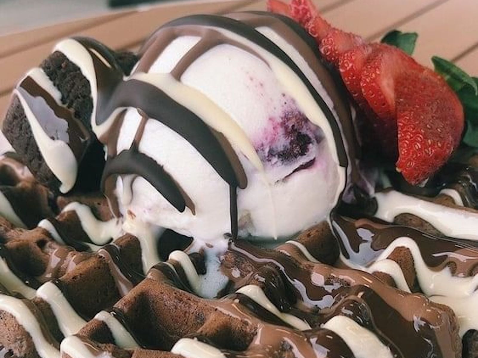 Brownie Waffle.